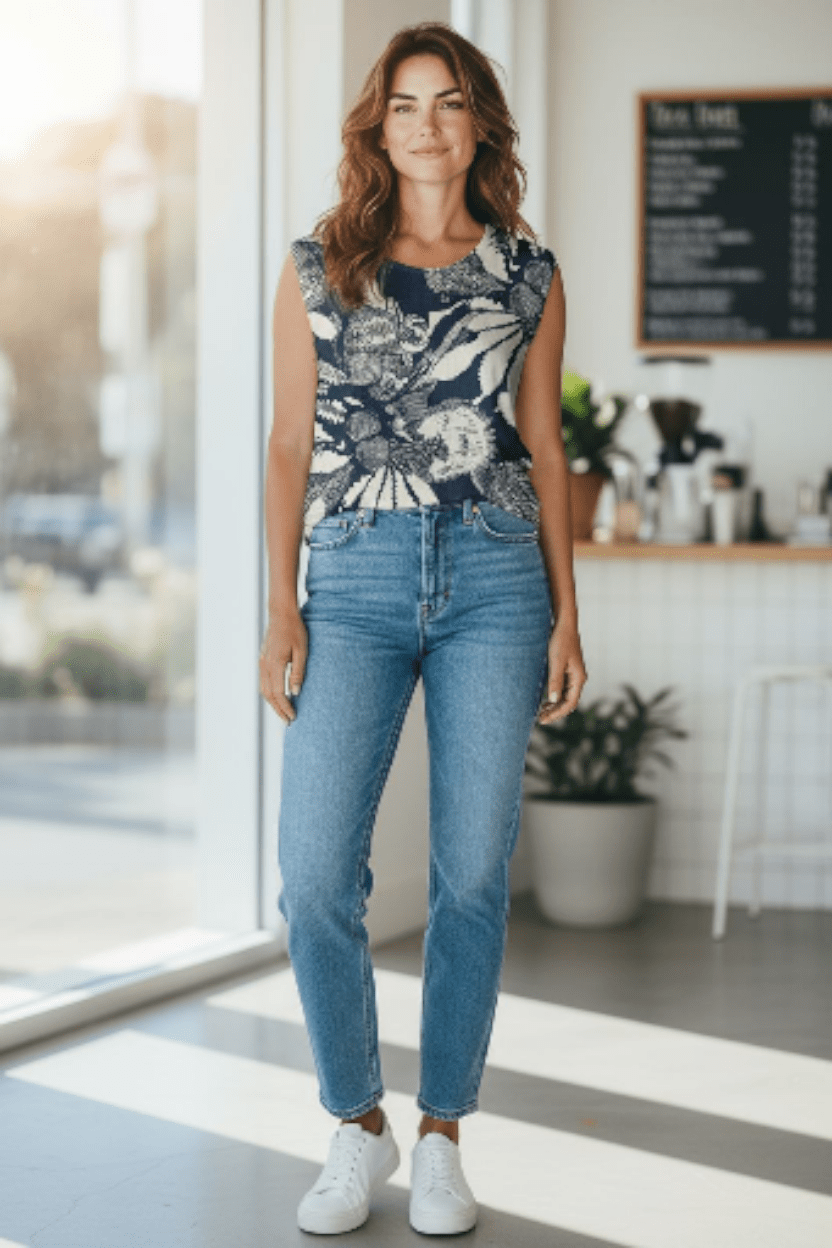 Pure Linen Mini Pleat Top - Original Sawtooth Banksia Shirts & Tops The Spotted Quoll 