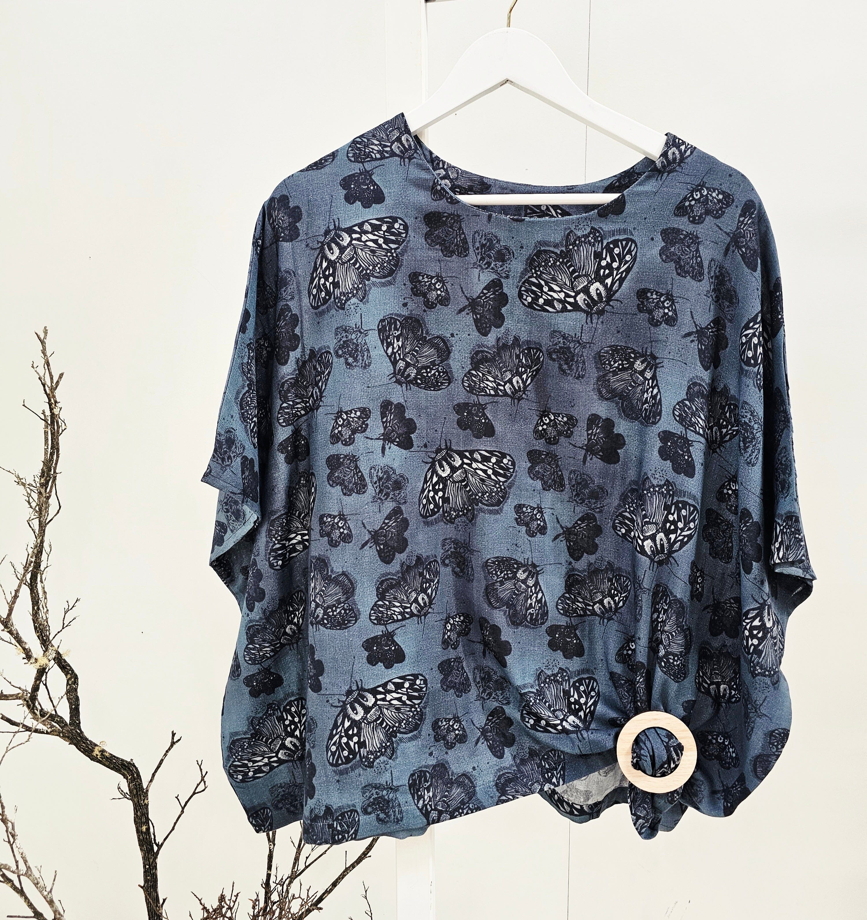 Freedom Top Organic Cotton DM - Slate Moth Top The Spotted Quoll 