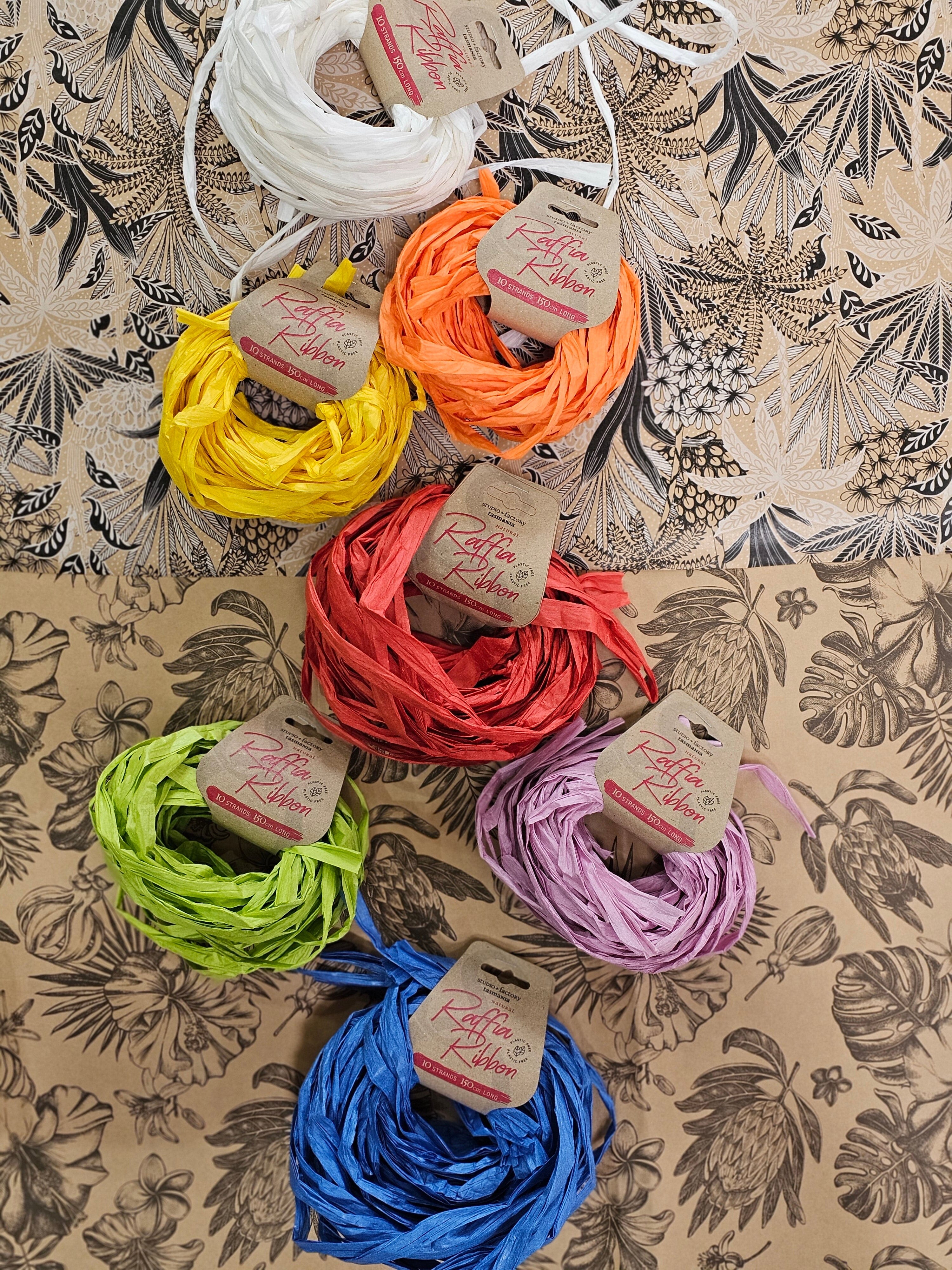 Natural Raffia Ribbon - Gift Wrapping Gift Tags & Labels The Spotted Quoll 