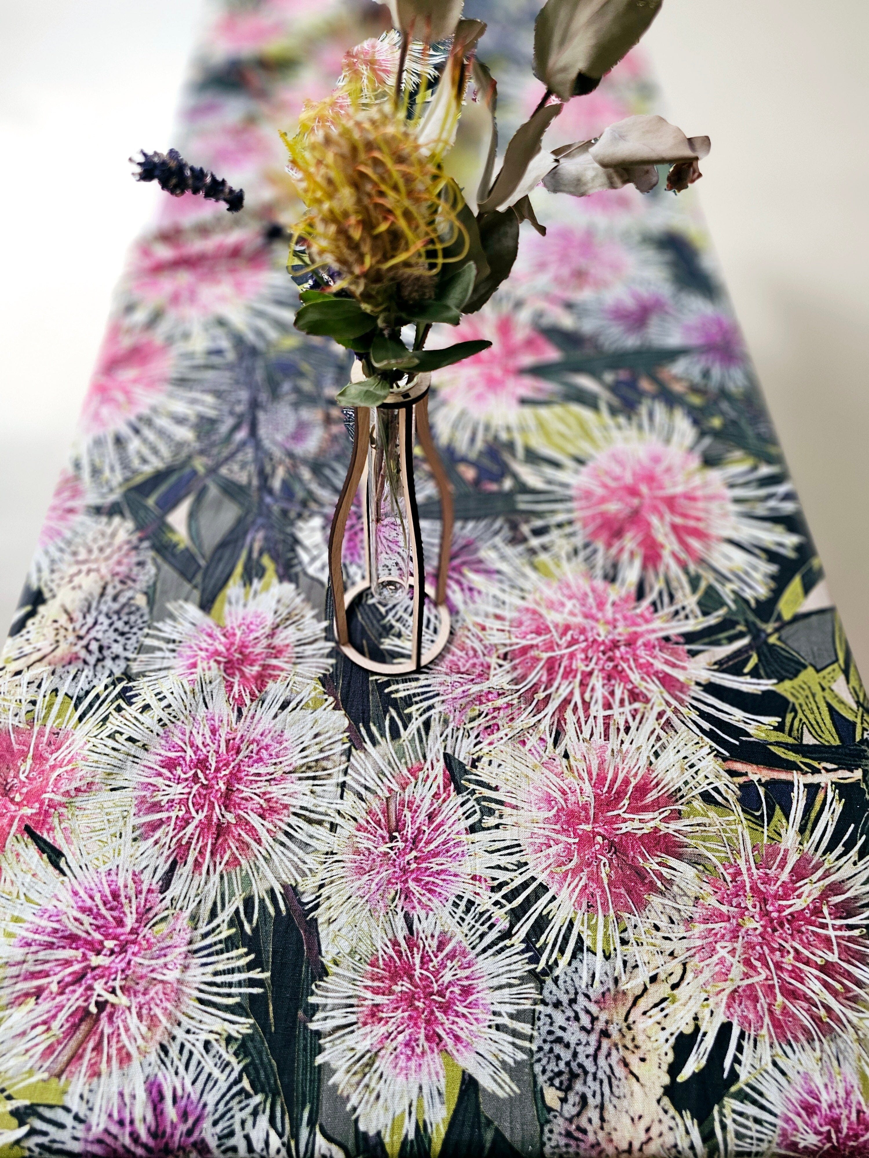 Organic Linen Table Cloth - Pincushions table cloth The Spotted Quoll 