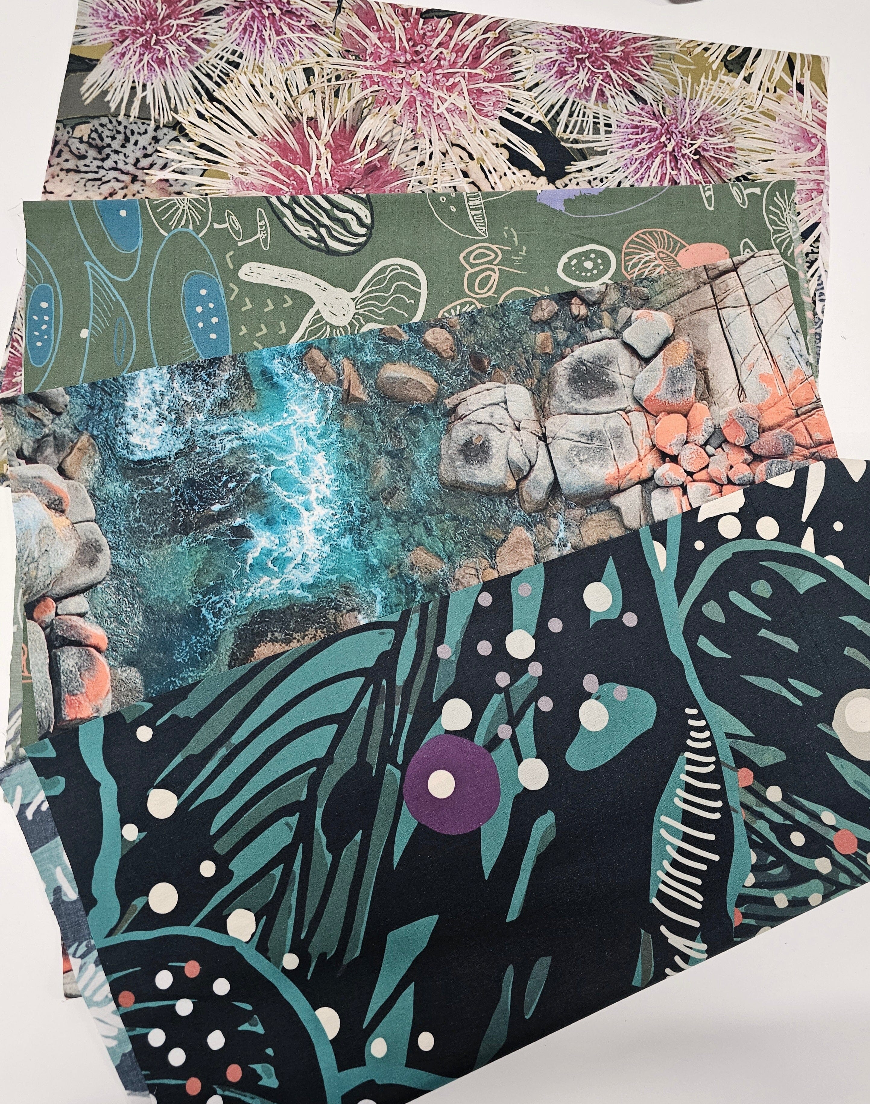 Phat Quarters - Fabric Bundle Fabric The Spotted Quoll Forest & Sea 