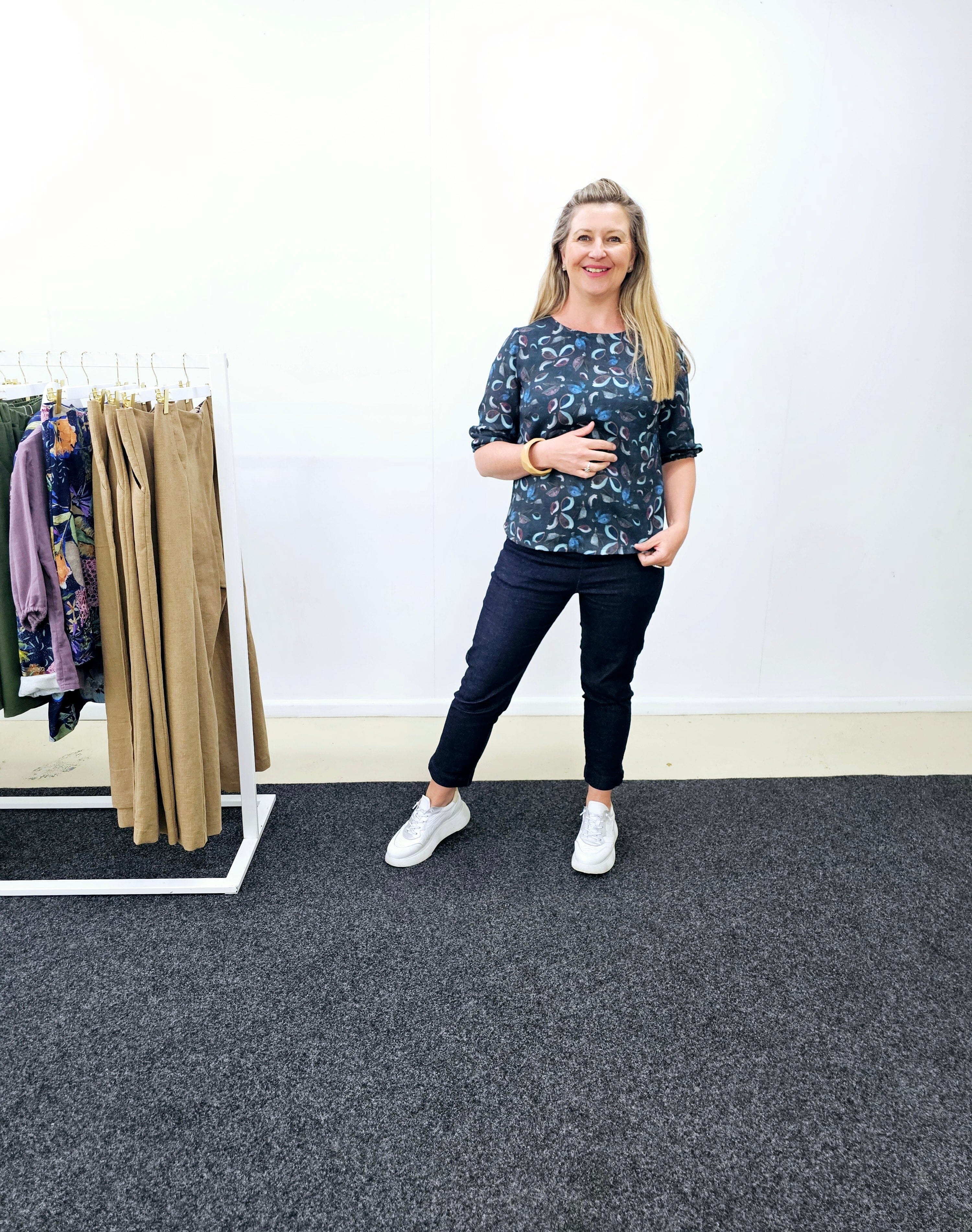 Lady Jane Bishops Sleeve Blouse - Seed Pods top The Spotted Quoll 