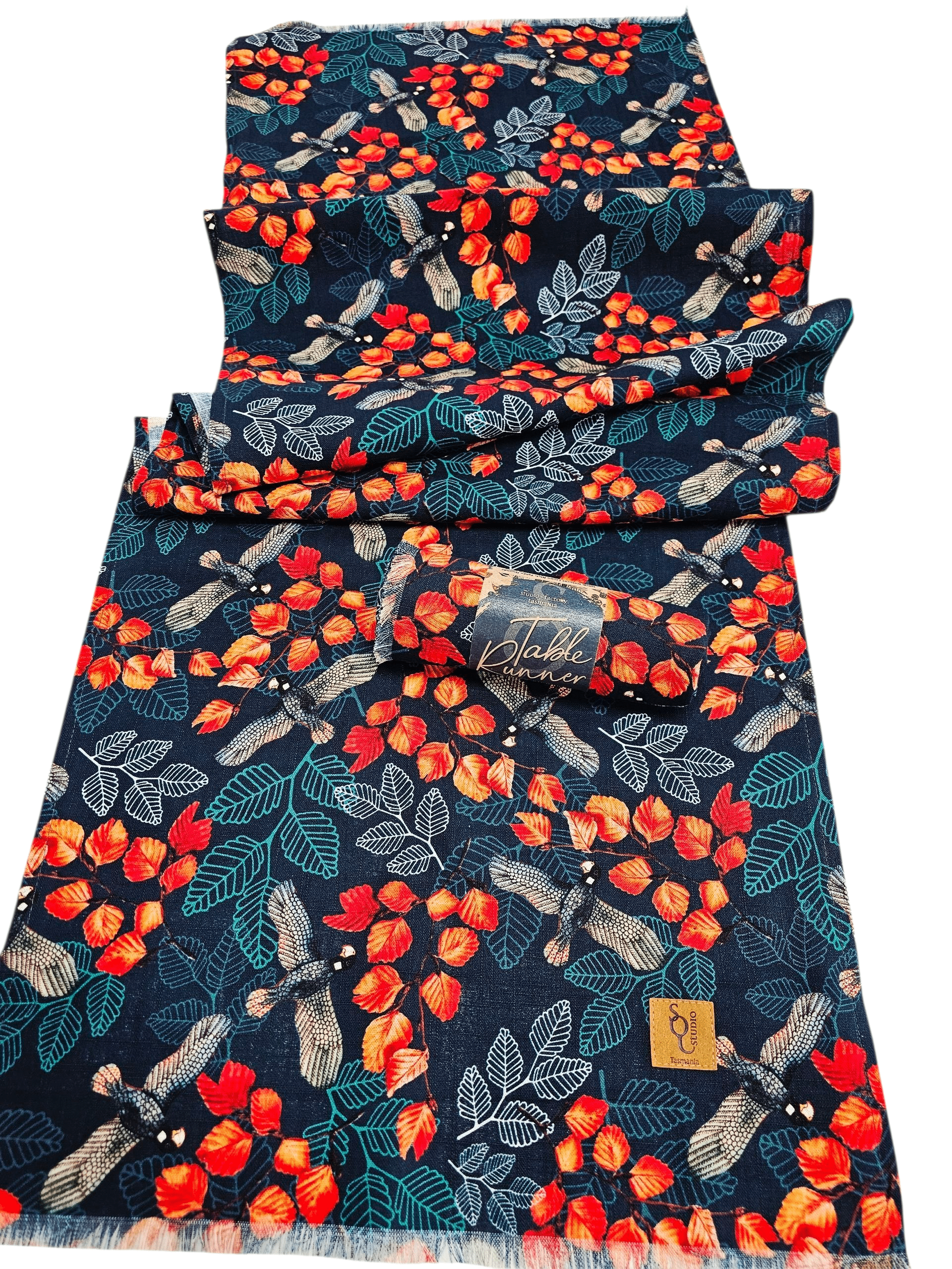 Organic Linen Table Runner - Turning Fagus