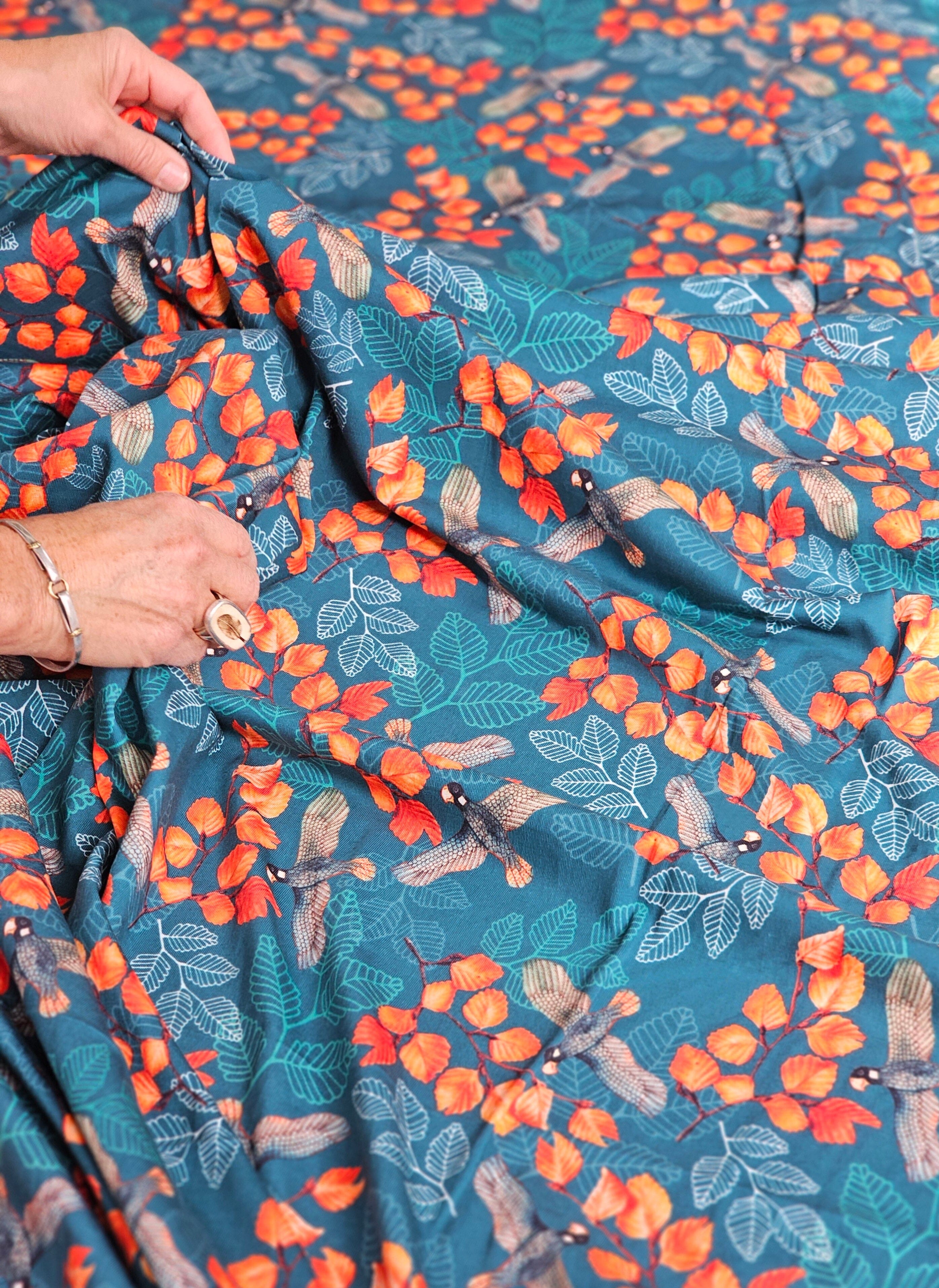 Fabric Organic Cotton Jersey Knit by the metre fabric The Spotted Quoll Studio 2M Turning Fagus 
