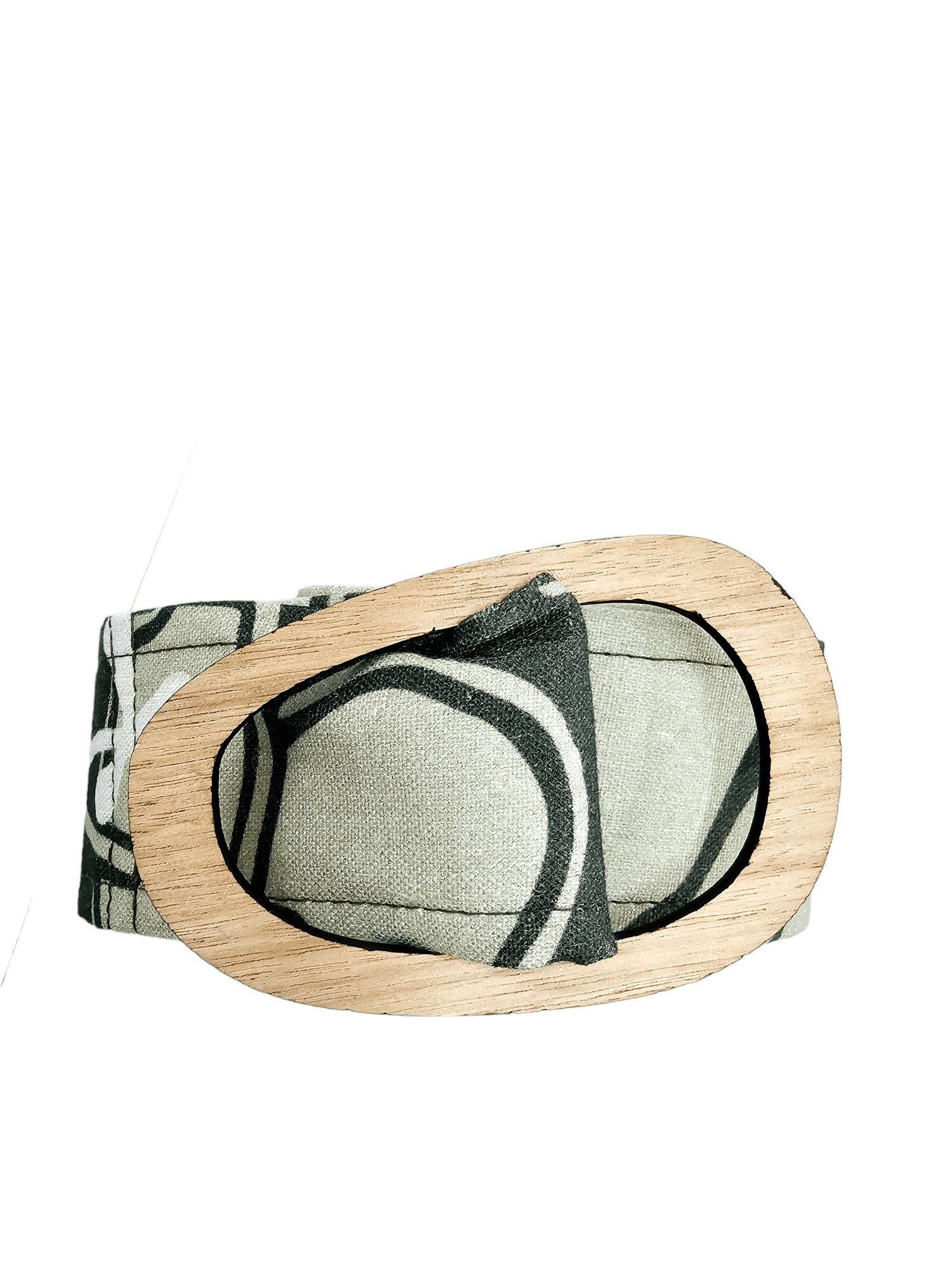 Tasmanian Oak Belts - Printed Organic Linen SALE Belt Buckles The Spotted Quoll 