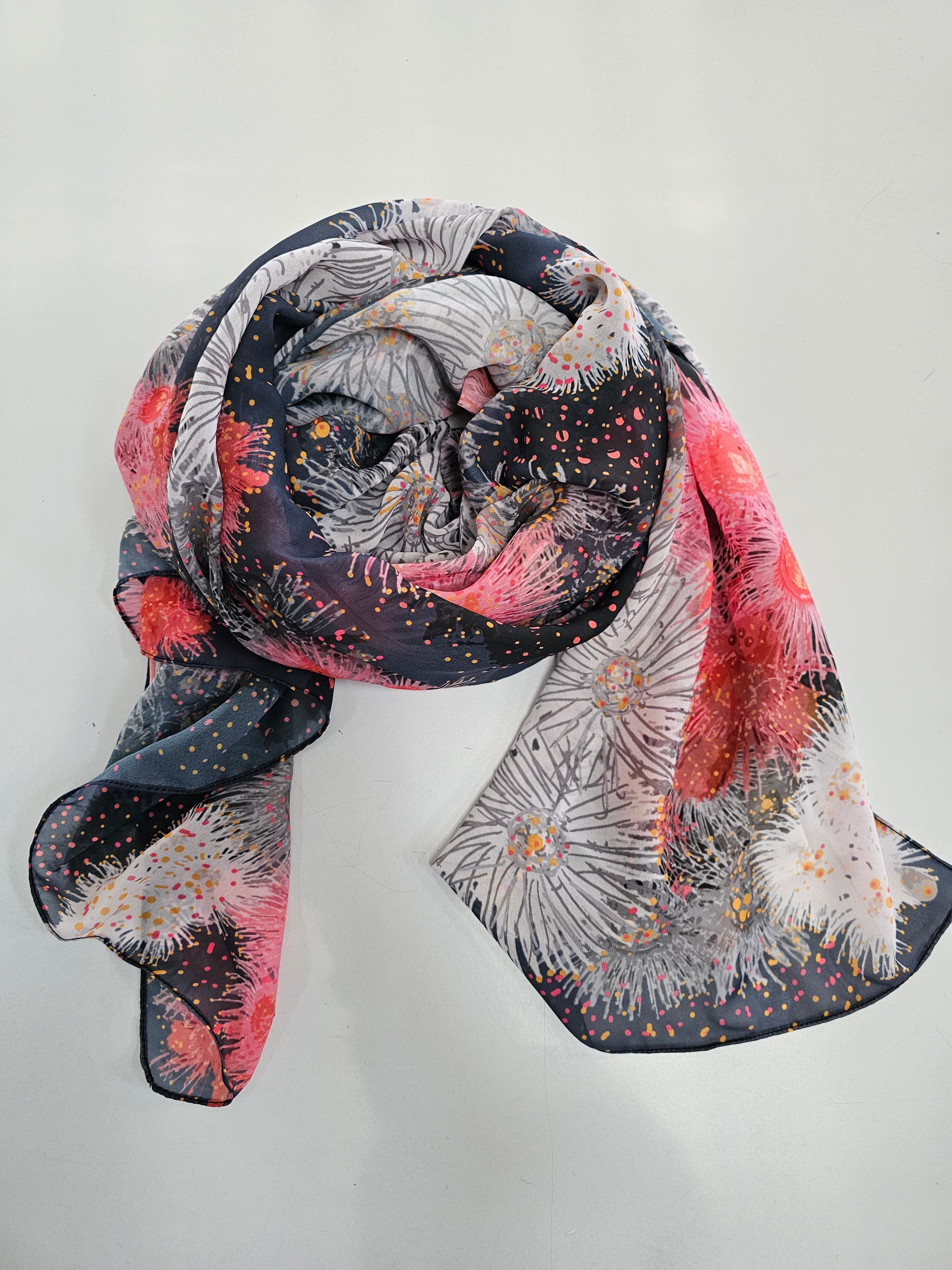 Silken Chic Scarves - Bush Confetti Scarf The Spotted Quoll Studio 