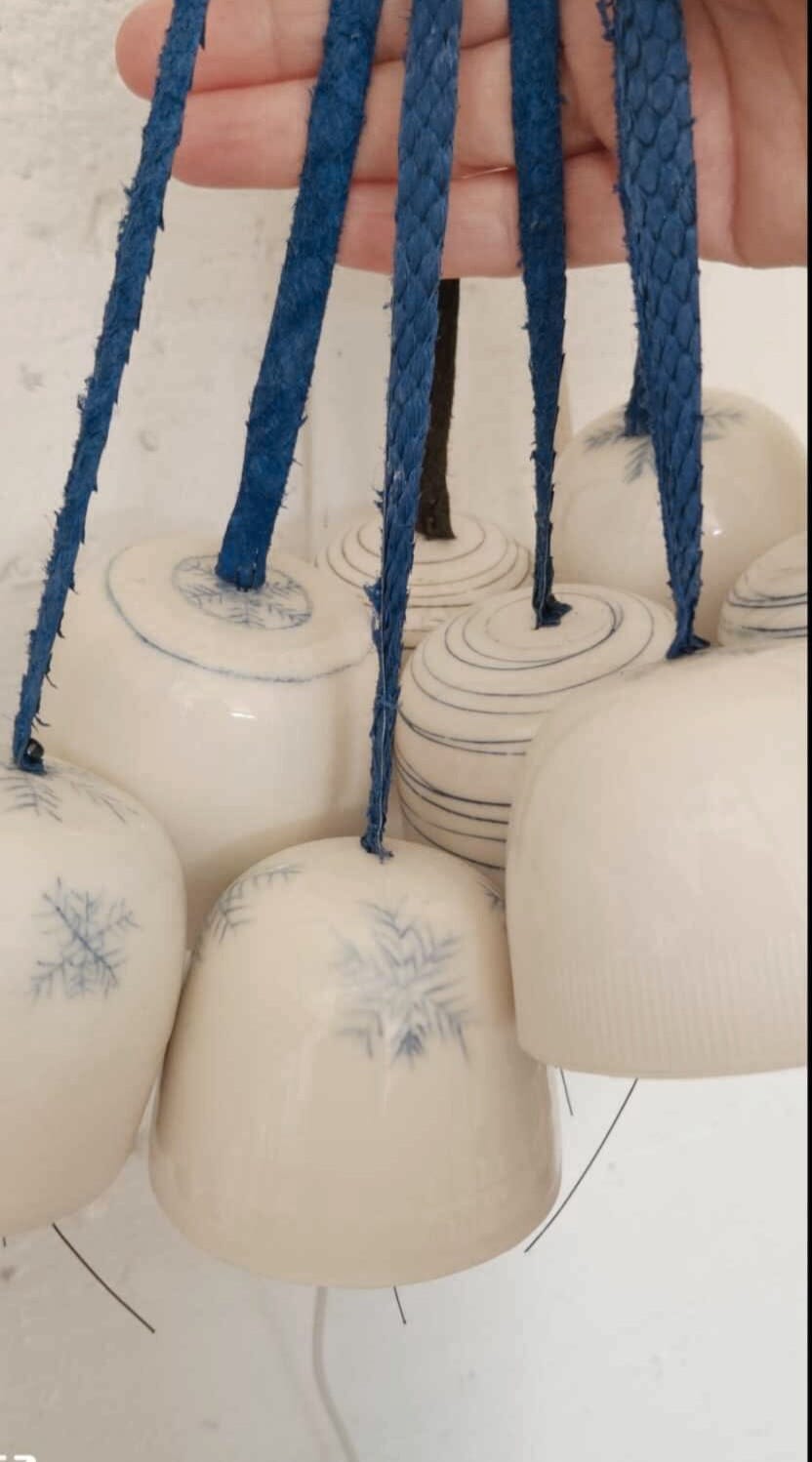 Arny Gyda Porcelain Bells - Tasmania ceramics Arny Gyda 