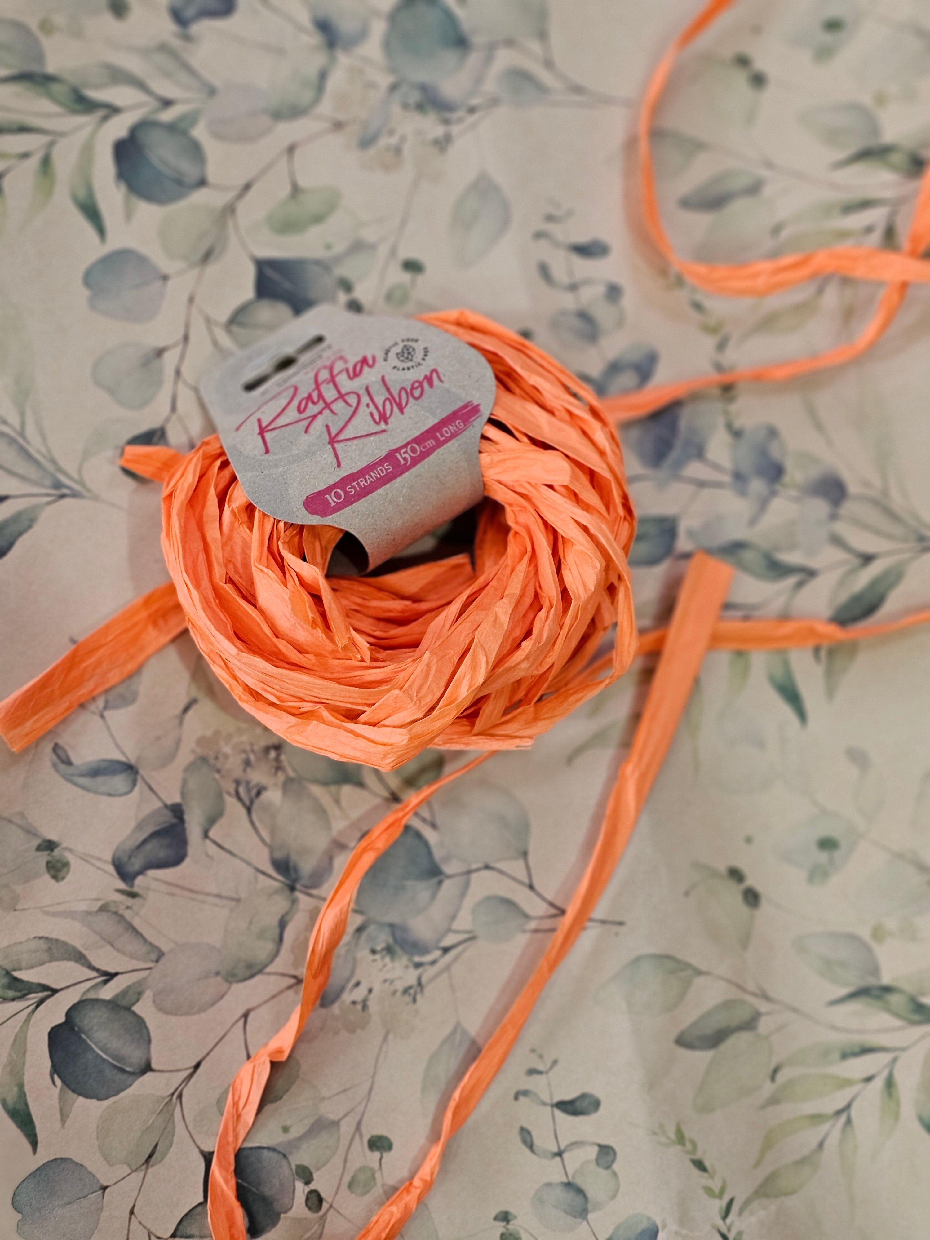 Natural Raffia Ribbon - Gift Wrapping Gift Tags & Labels The Spotted Quoll Tango 
