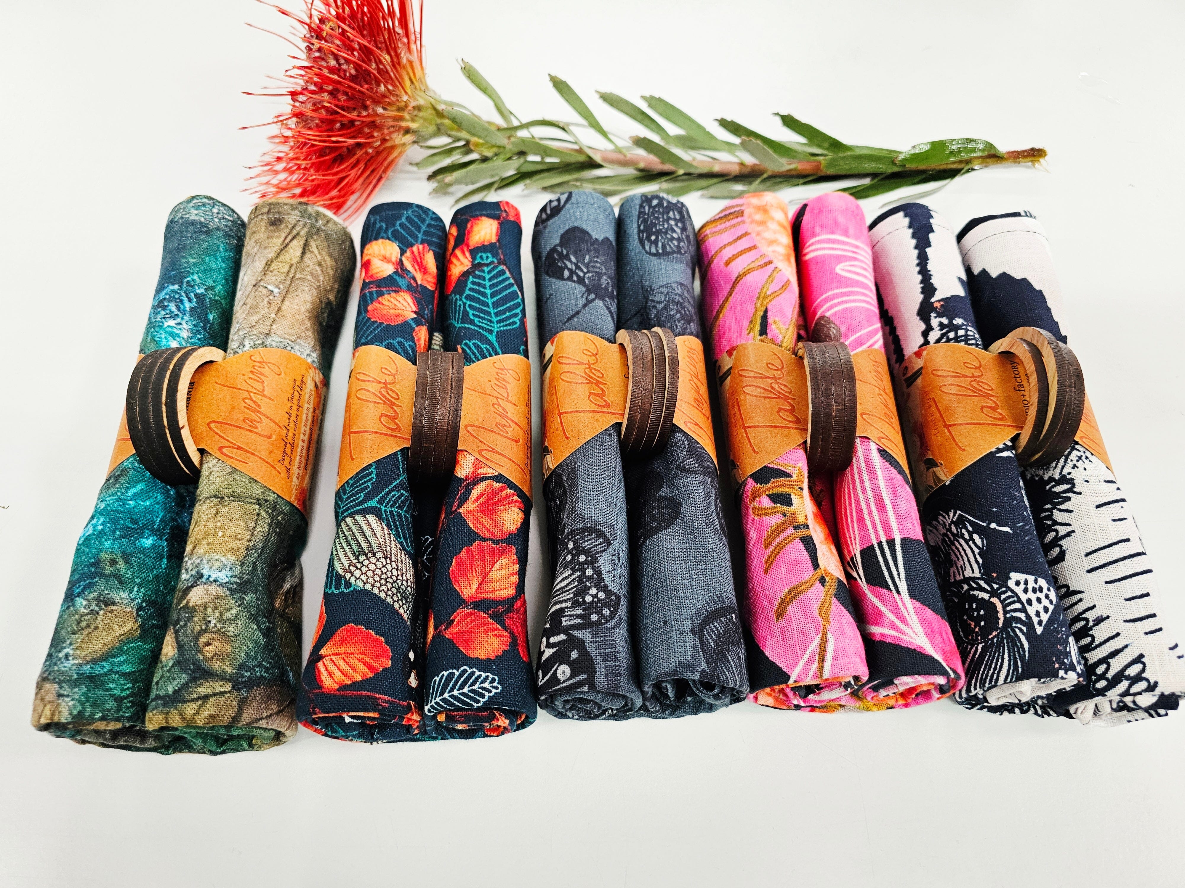 Table Napkins Linen - All Kinds table ware The Spotted Quoll 