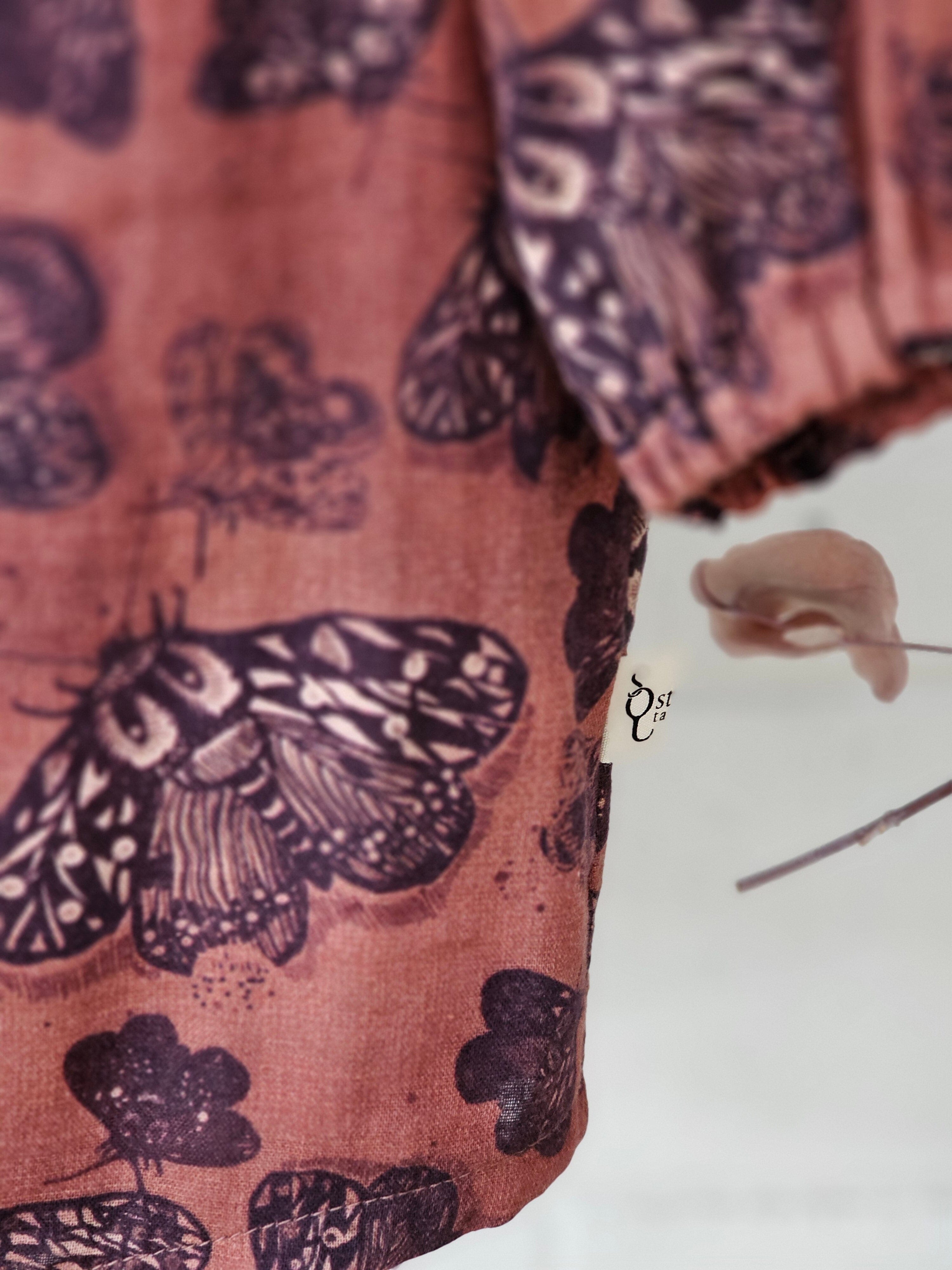 Lady Jane Bishops Sleeve Blouse - Cocoa Moth top The Spotted Quoll 