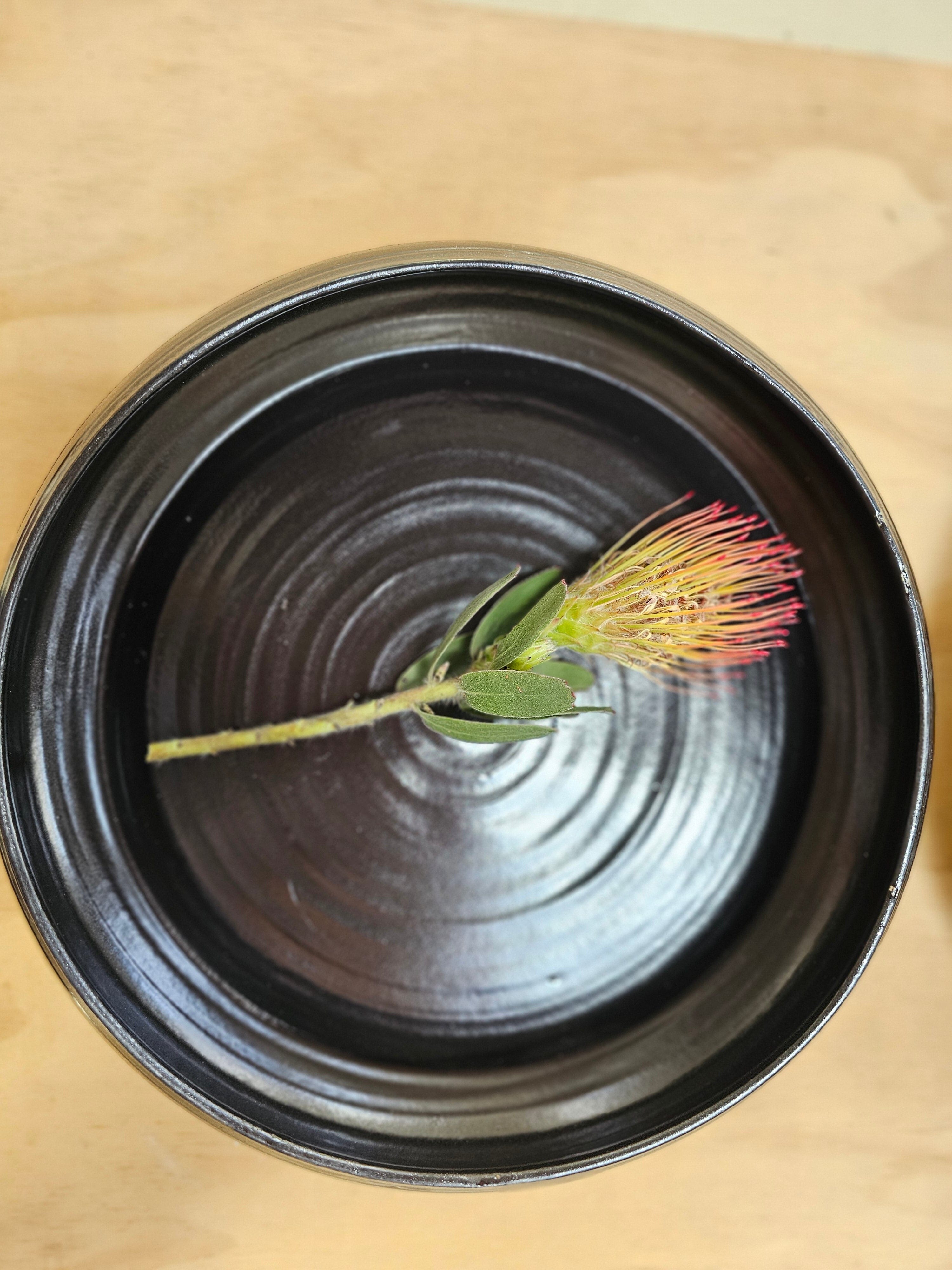 Arny Gyda Pottery Large Bowls- Tasmania ceramics Arny Gyda Carbon Bowl (300mm) 