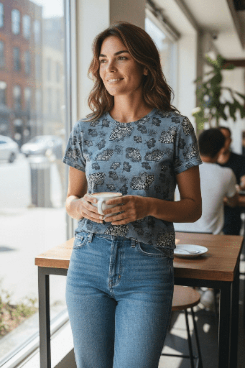 The Goodness Tee Organic Cotton Knit  - Slate Moth