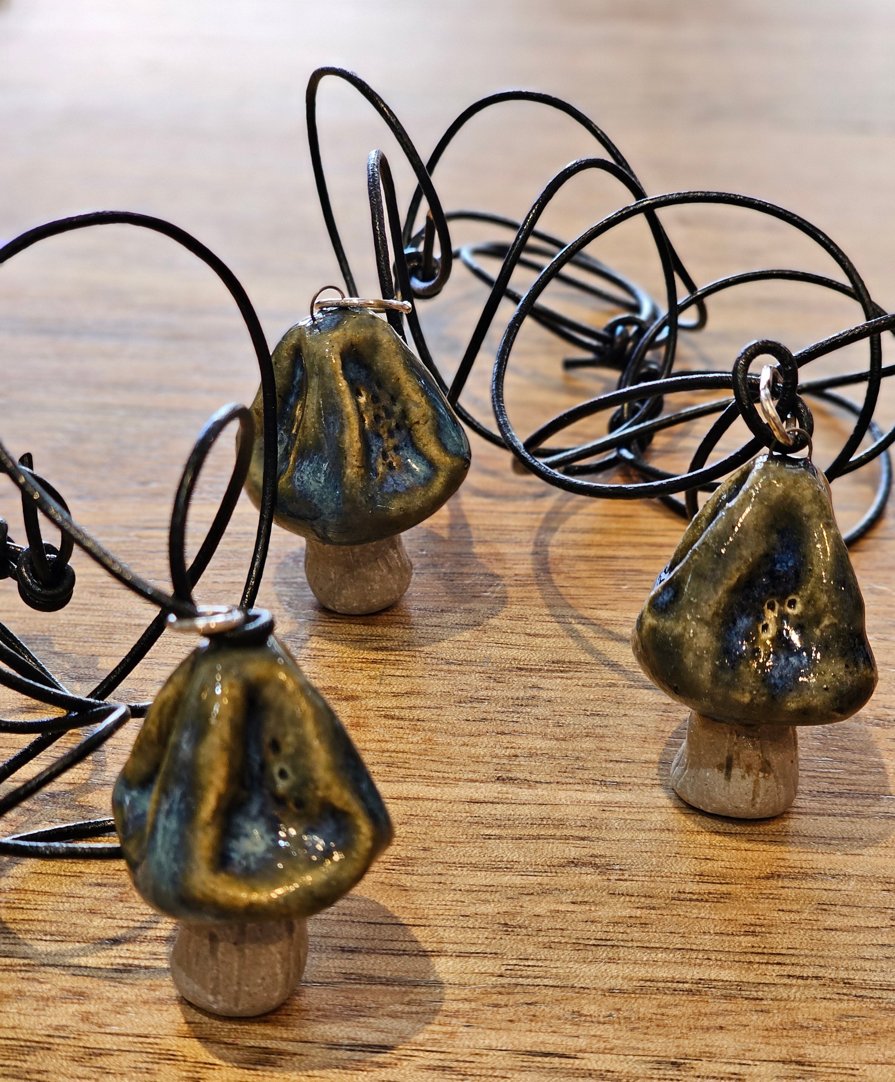 Ceramic & Silver Jewellery - Forest Floor Earrings Jillian Jak & Meek Mud 