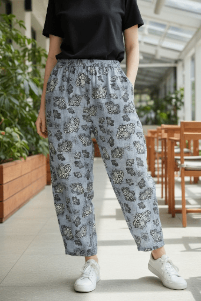 Boss Pant Organic 100% Linen - Slate Moth Pants The Spotted Quoll 