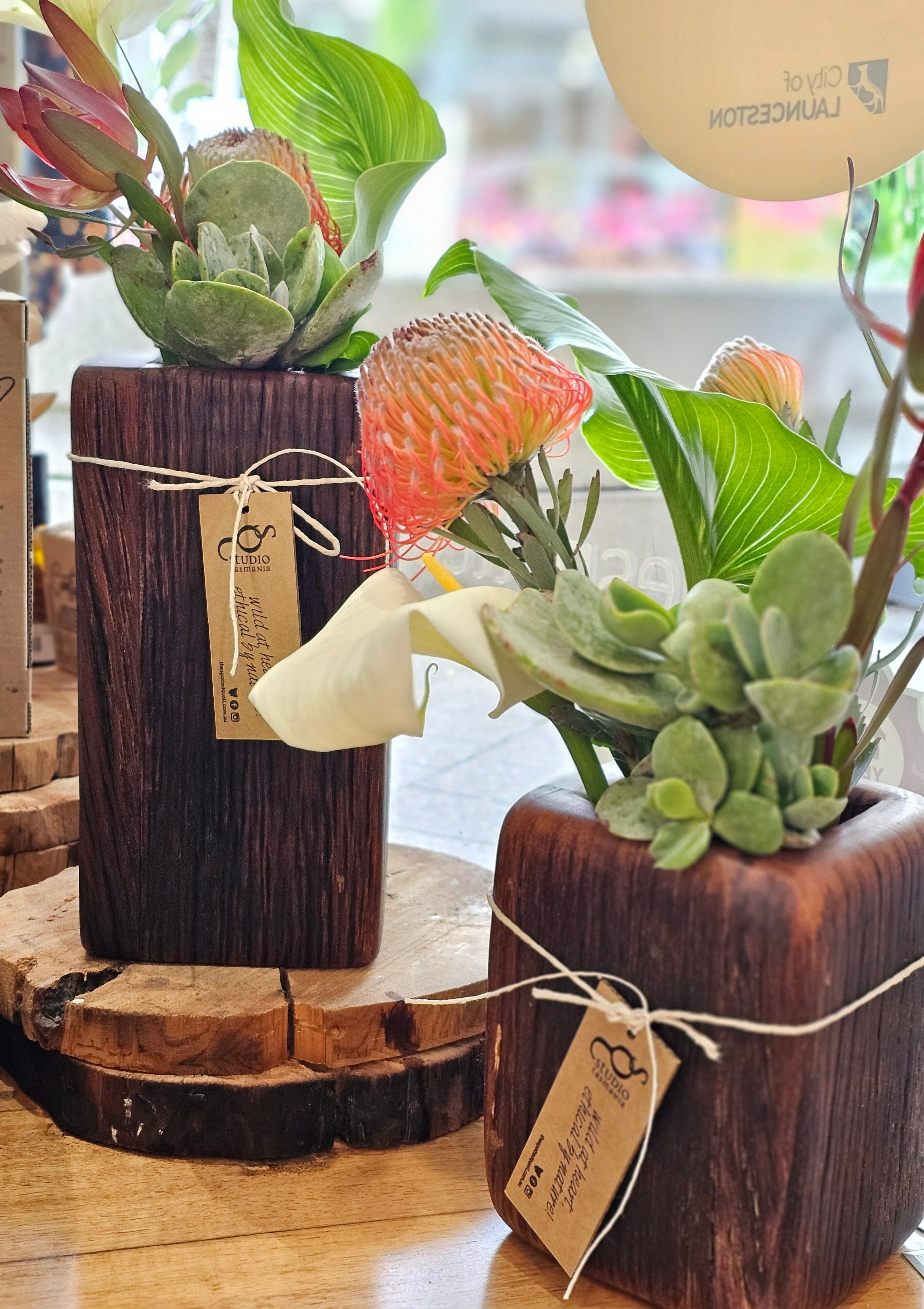Reclaimed Timber Vases - Sideline Timber Vase Sideline Timber 