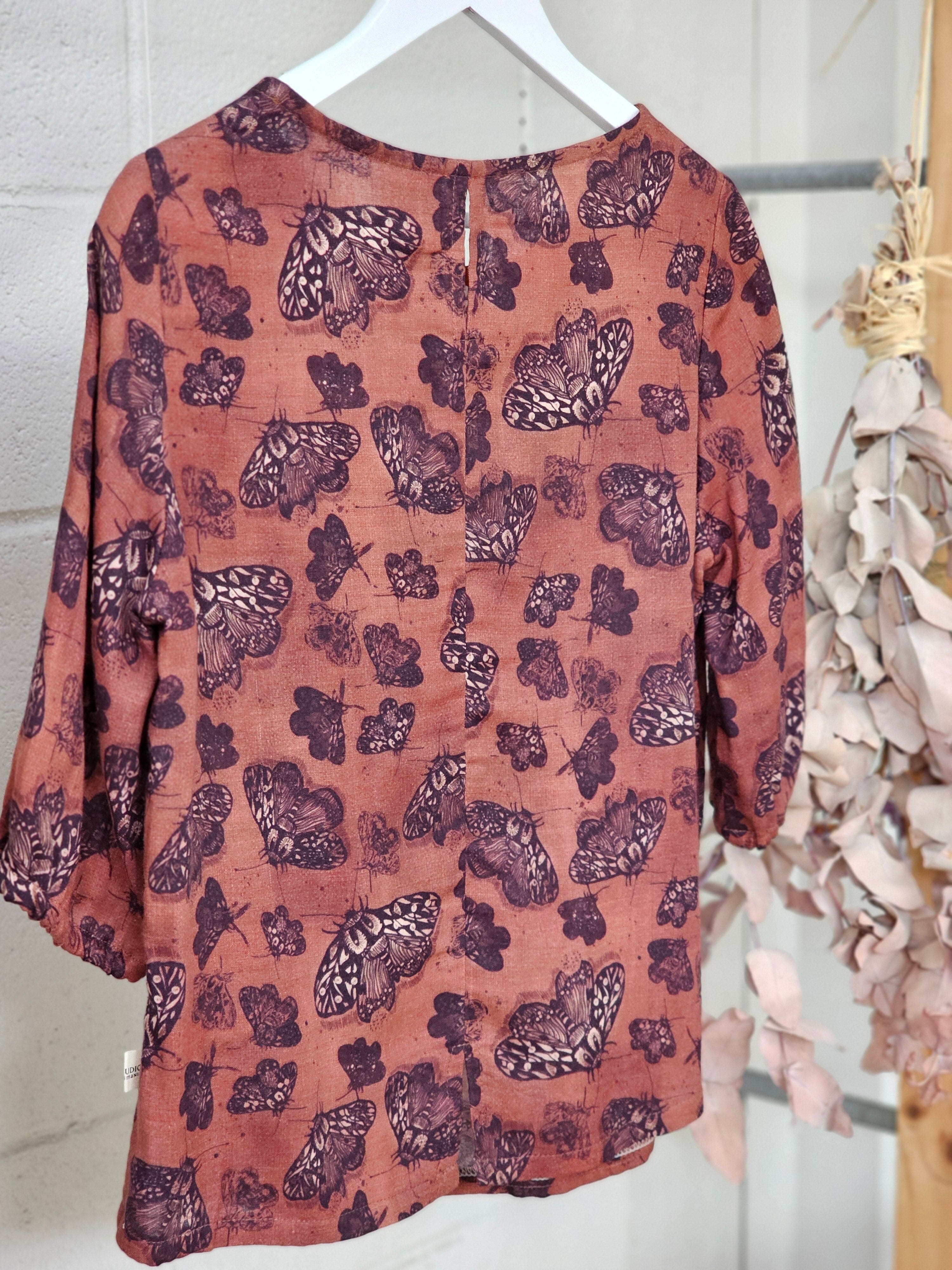 Lady Jane Bishops Sleeve Blouse - Cocoa Moth top The Spotted Quoll 