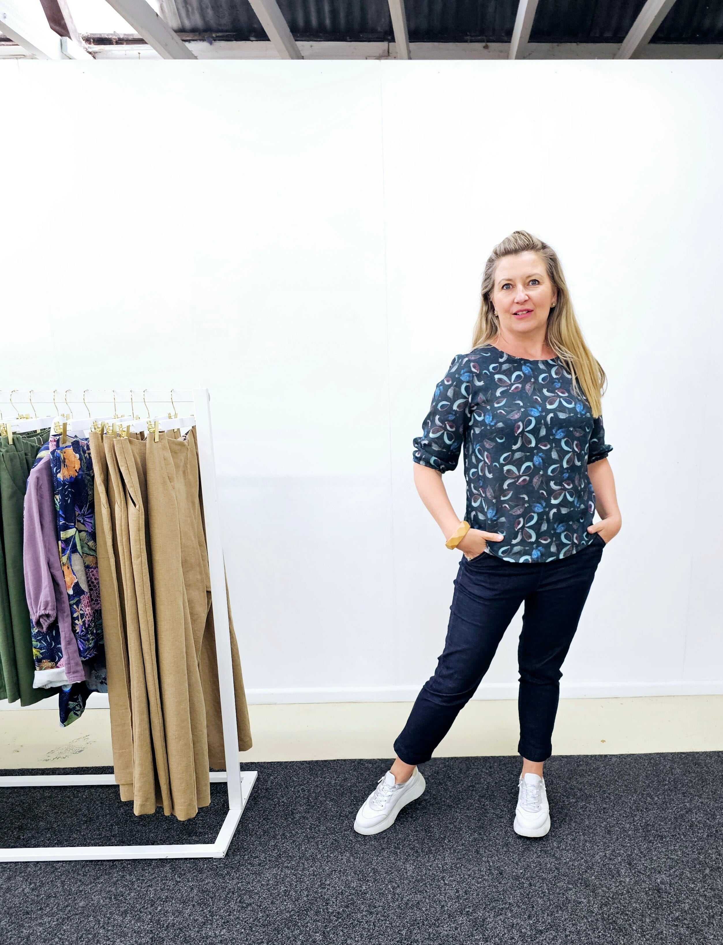 Lady Jane Bishops Sleeve Blouse - Seed Pods top The Spotted Quoll 