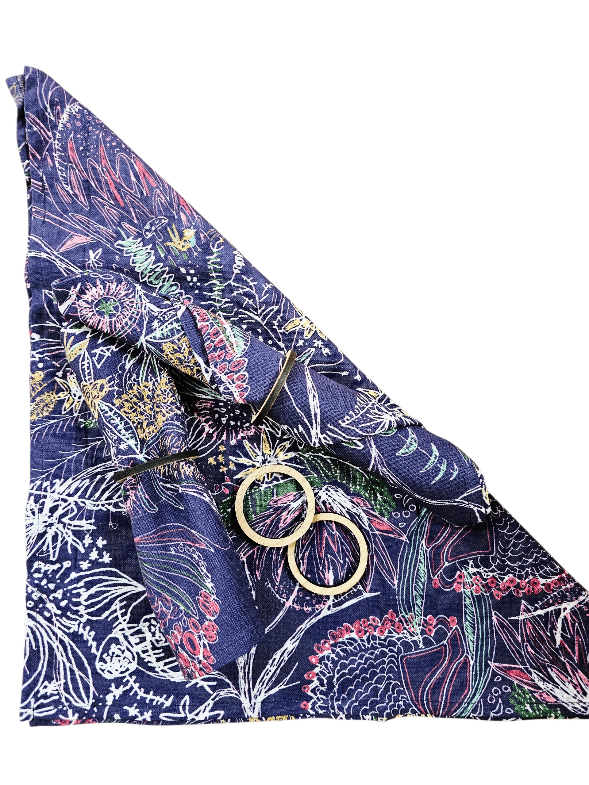 Table Napkins Linen - All Kinds table ware The Spotted Quoll Wild Flowers 4 Pack 