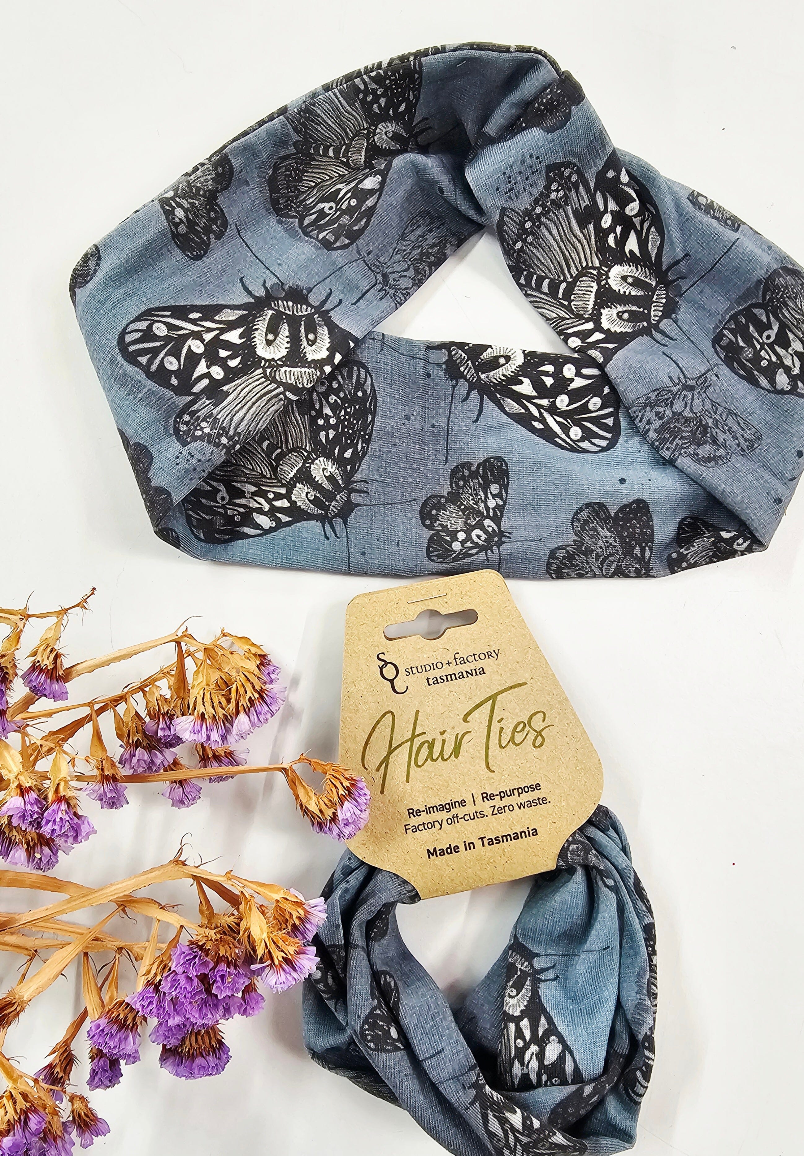 Knotted Headband - Spotted Quoll Studio Hair Accessories The Spotted Quoll Slate Moth 