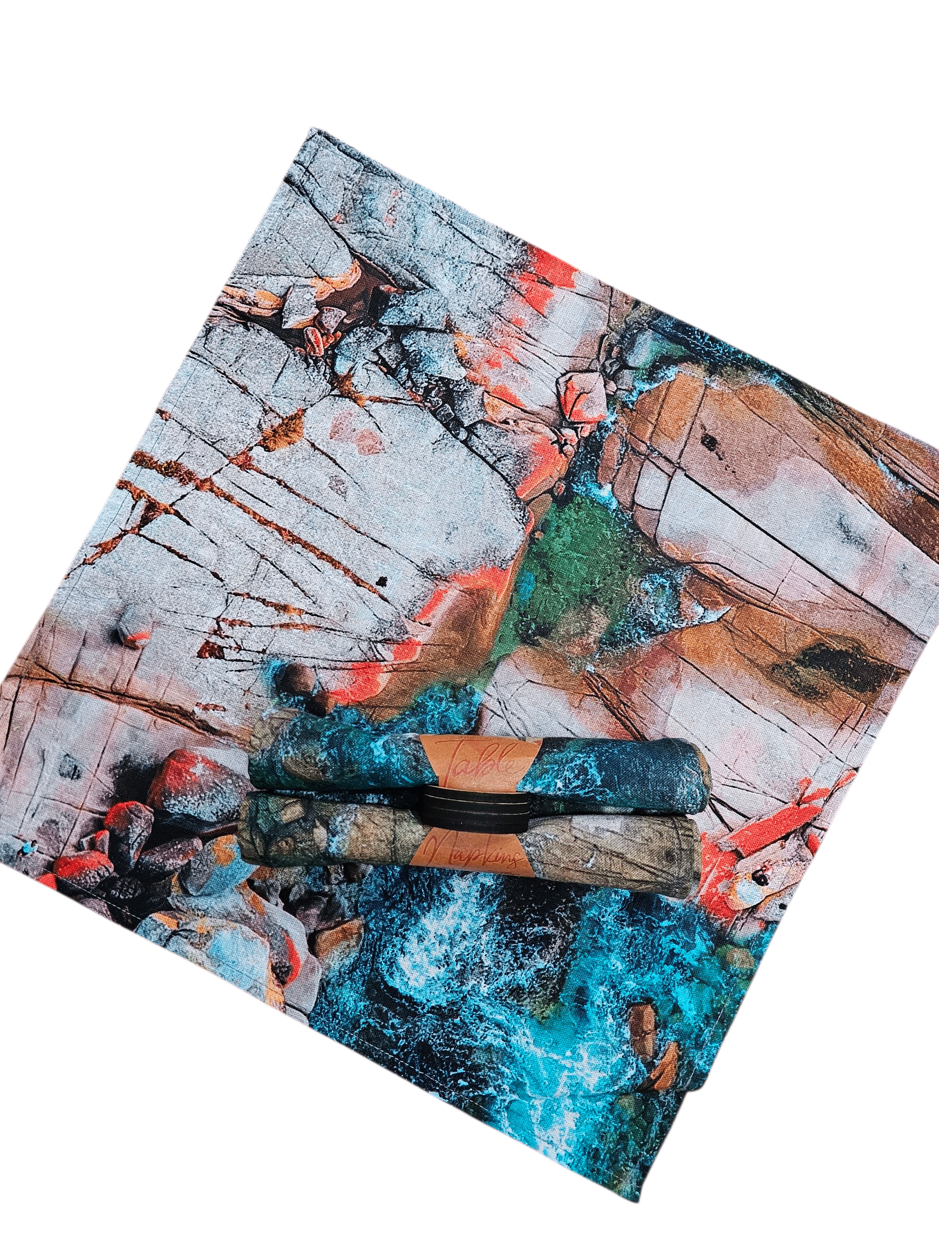 Table Napkins Linen - All Kinds table ware The Spotted Quoll Aerial Bay of Fires 4 Pack 