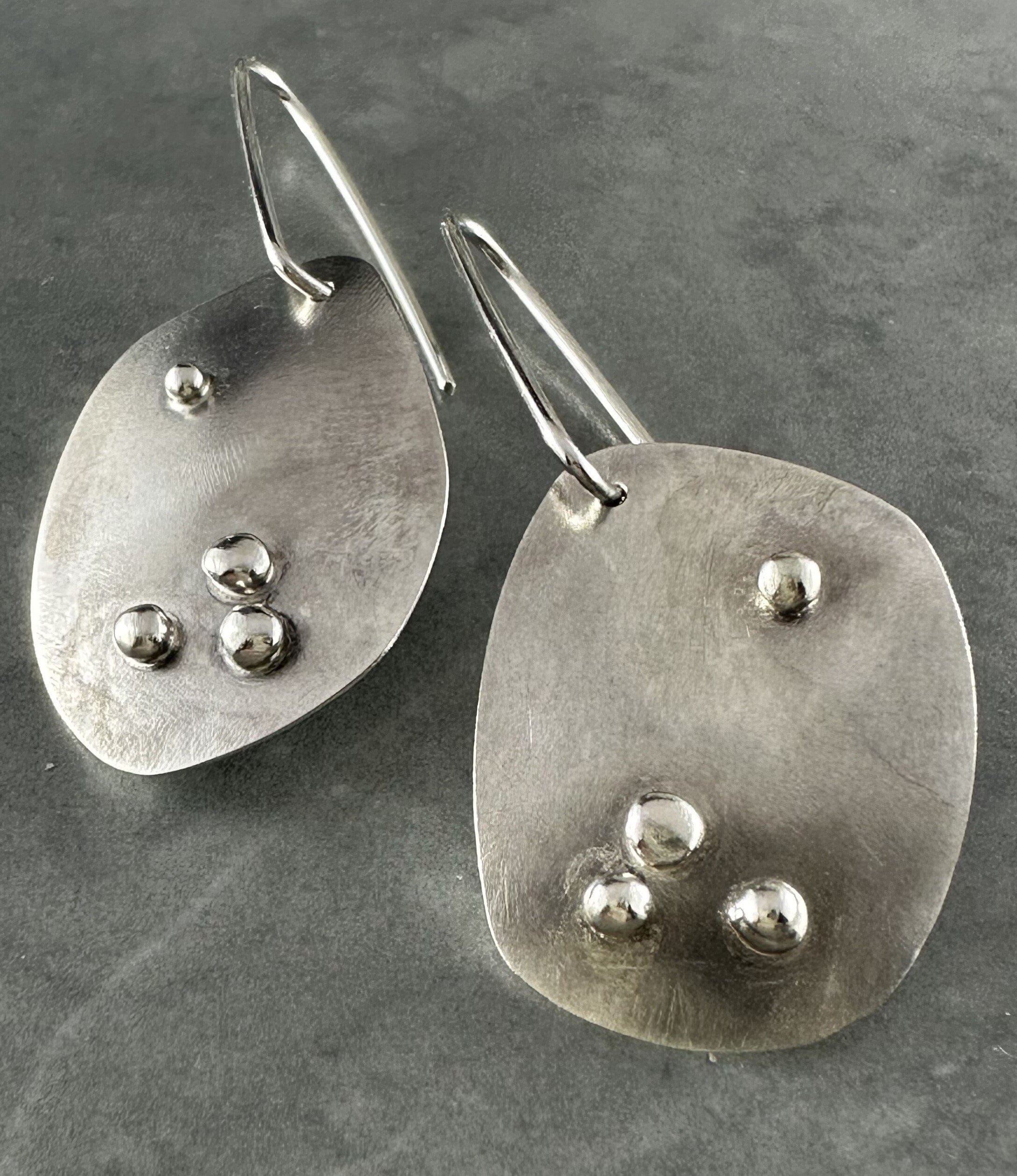 Oxidized Silver Earrings by Jillian Jak Earrings Jillian Jak Shield of Love 