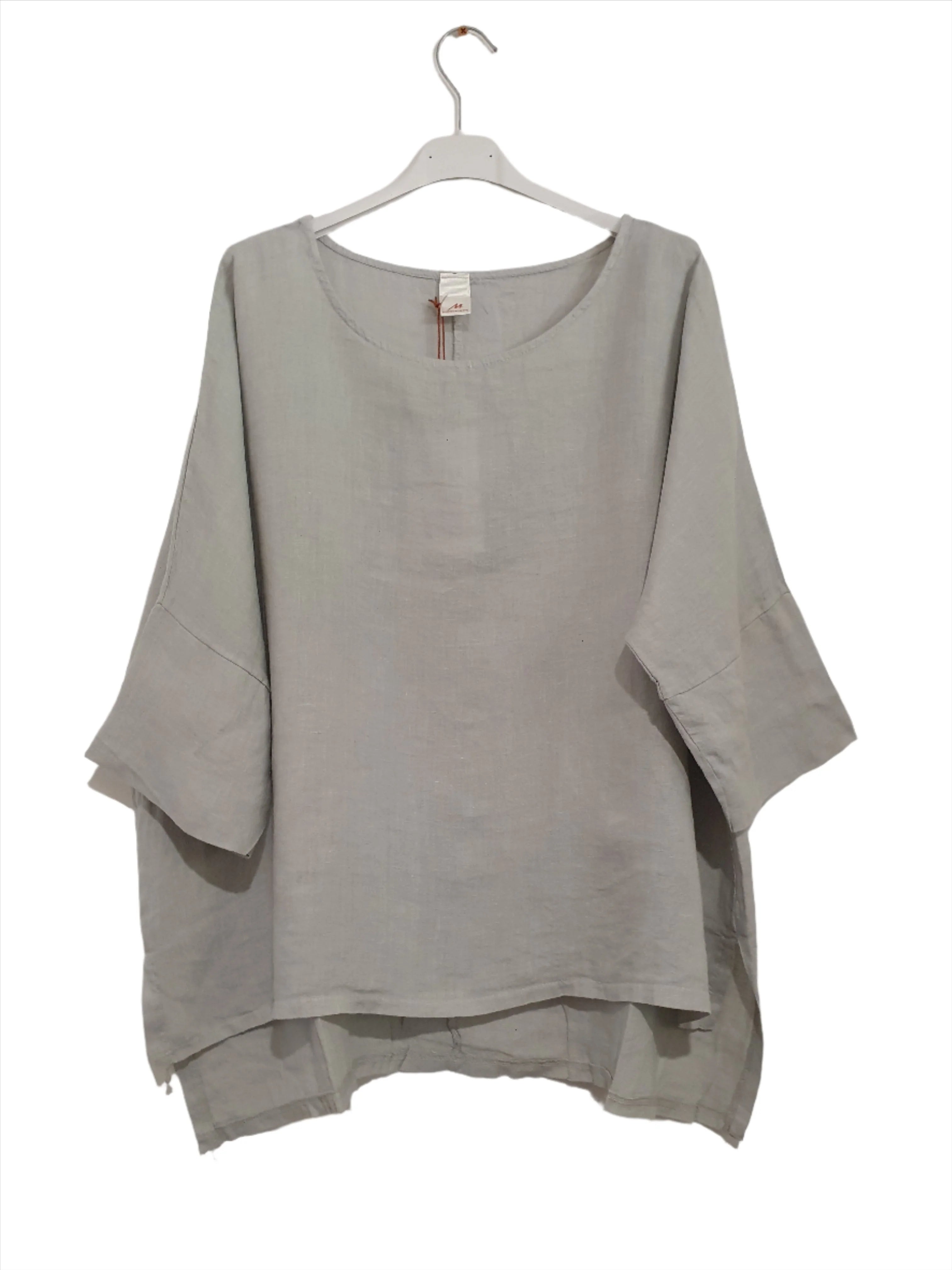 Montaigne Linen Hi-Lo Top Top Etika Silver 