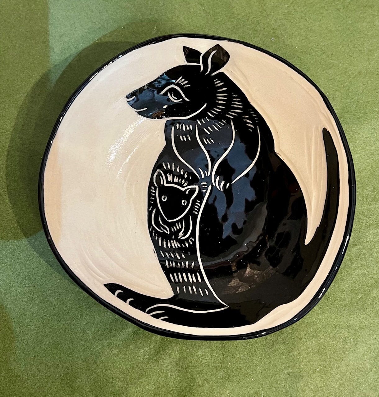 Ceramics - Aurora Fae ceramics The Aurora Fae Wallaby Bowl (140mm x 35mm) Black 