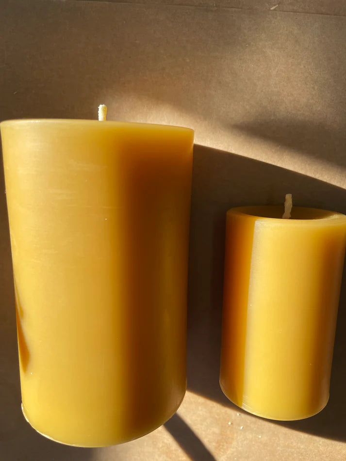 Wilderness Beeswax Candles - Large - Tasmanian Candles South West Tasmania Candles 