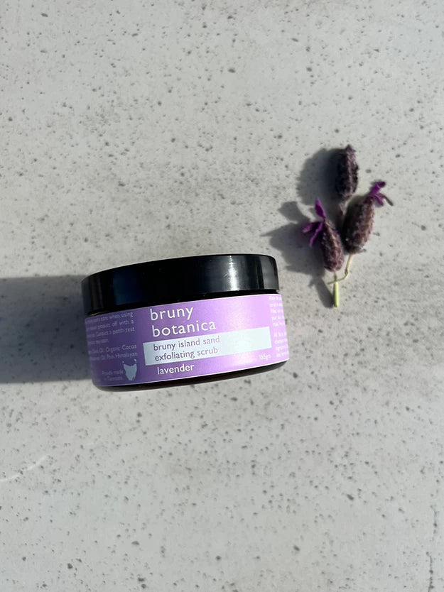 Bruny Island Sand Exfoliating Scrub- Peppermint Bath & Body Bruny Botanica lavender 