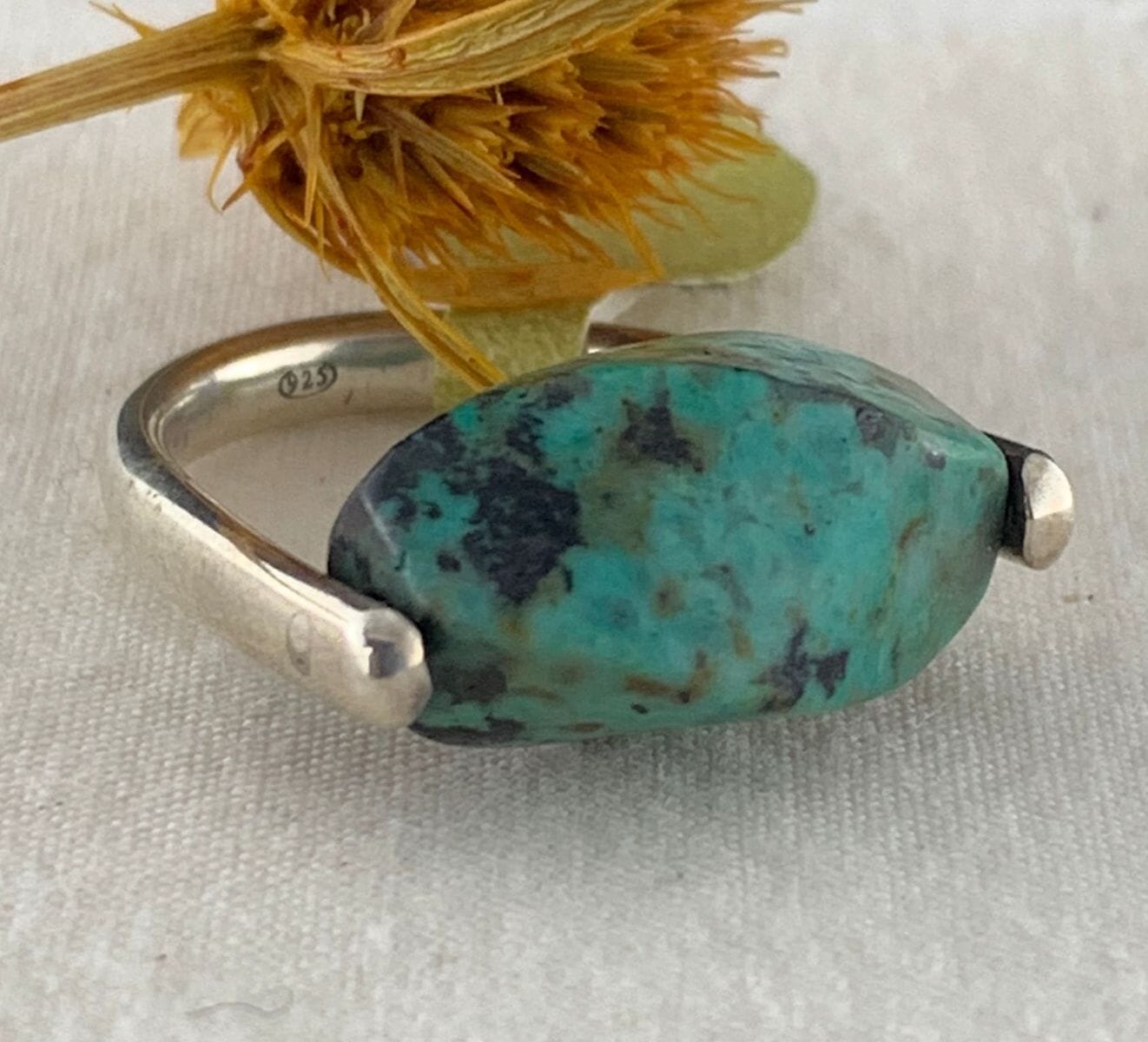 Statement Sterling Silver Rings - Jillian Jak Bracelet Jillian Jak Turquoise Ring (G) 