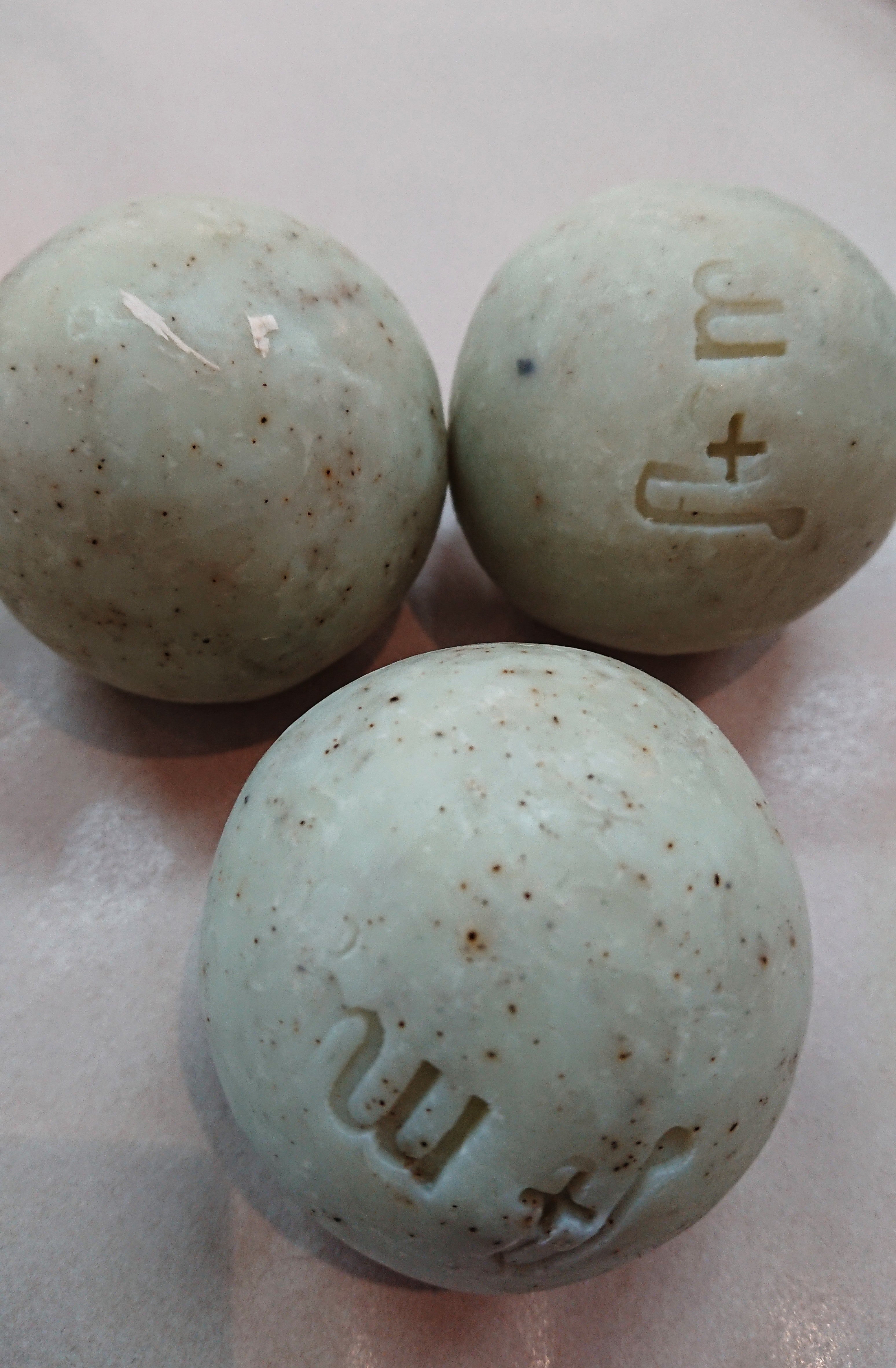 Hand Rolled Soap Balls Body Florence + Myrtle Eucalyptus with Green Tea 
