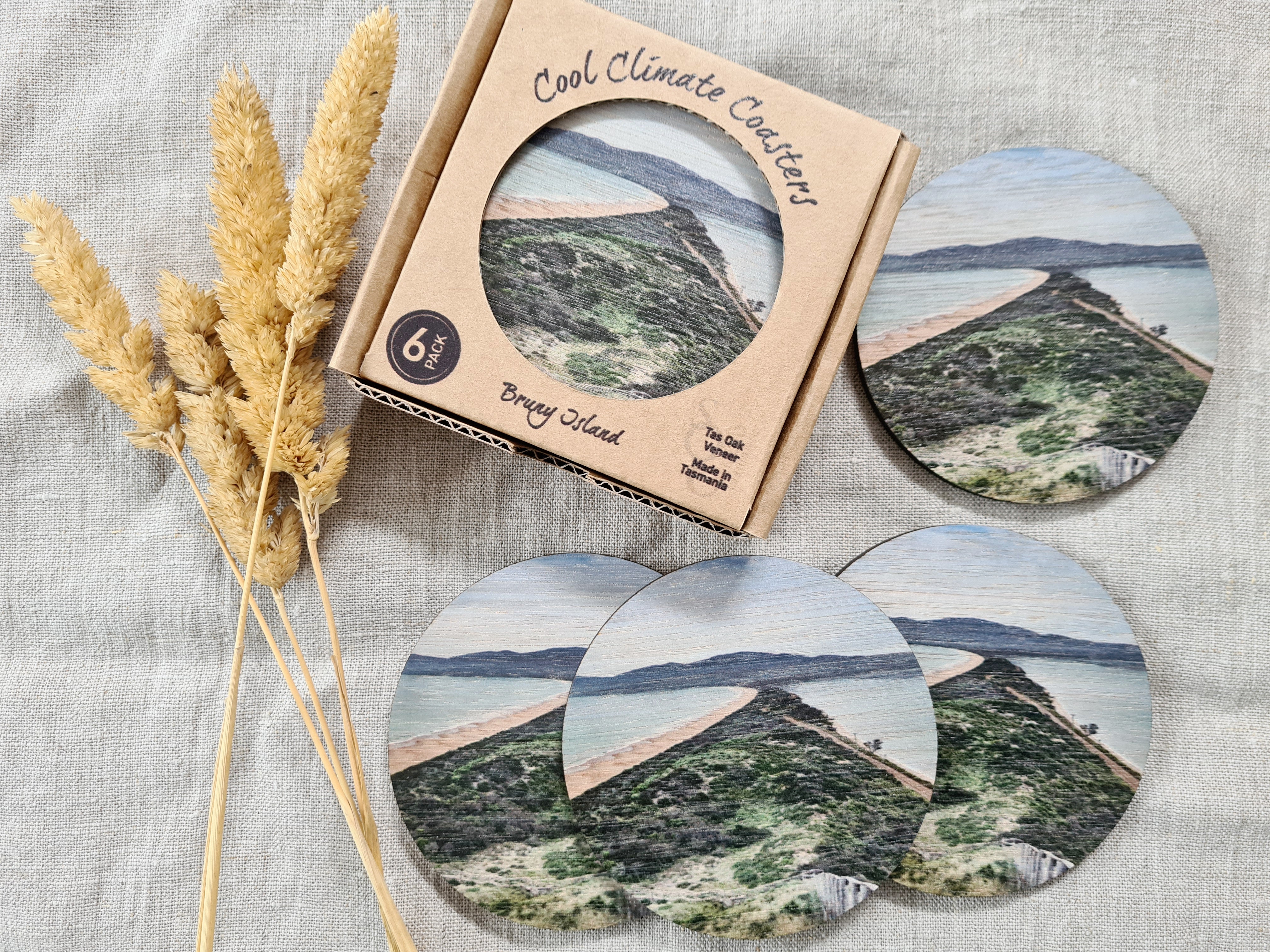 Coasters Cool Climate - The Spotted Quoll Studio tablewear The Spotted Quoll Bruny Island Tasmania 