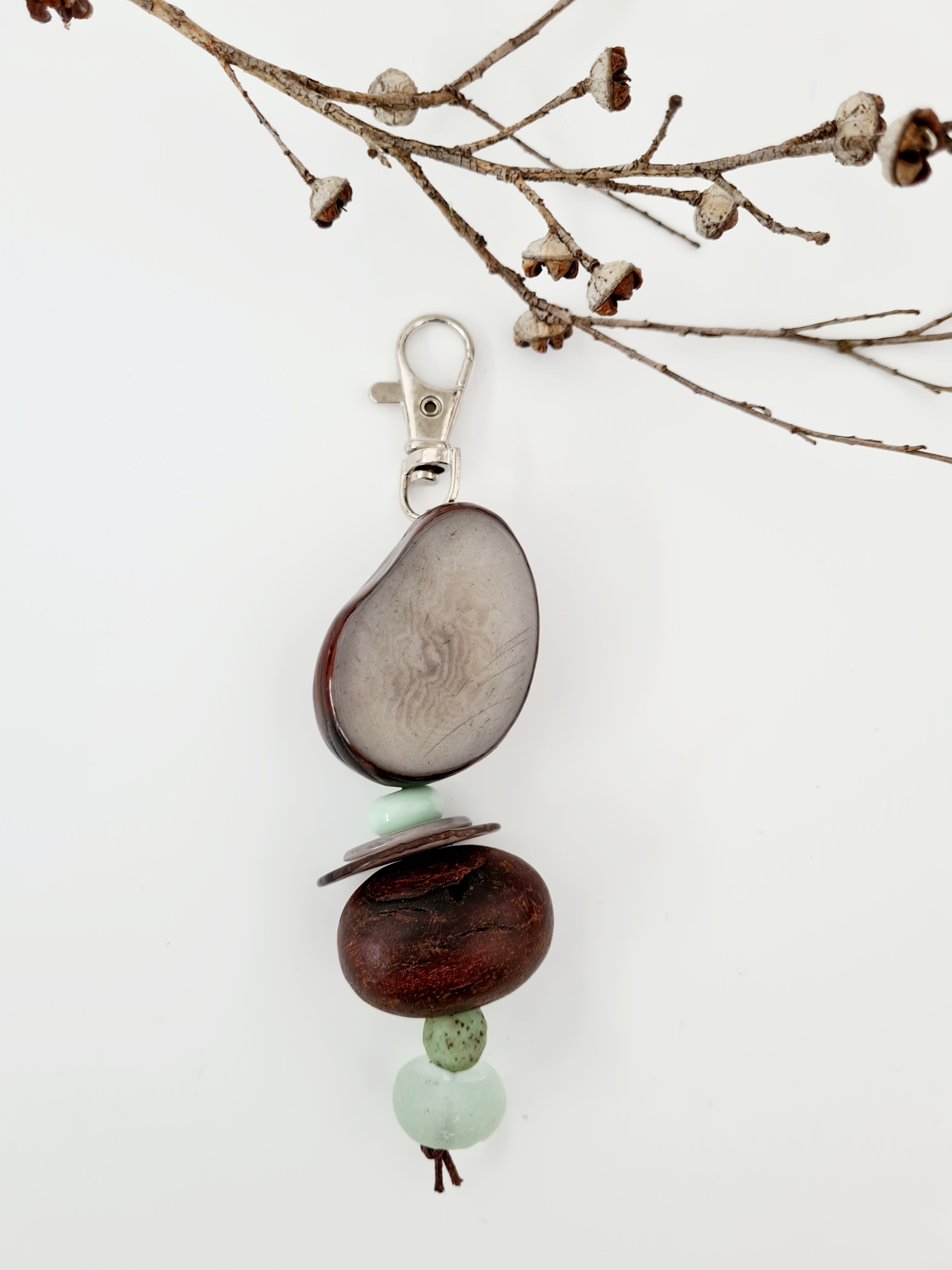 Eco Beads Key Ring key ring The Spotted Quoll Studio Sticks & Stones 