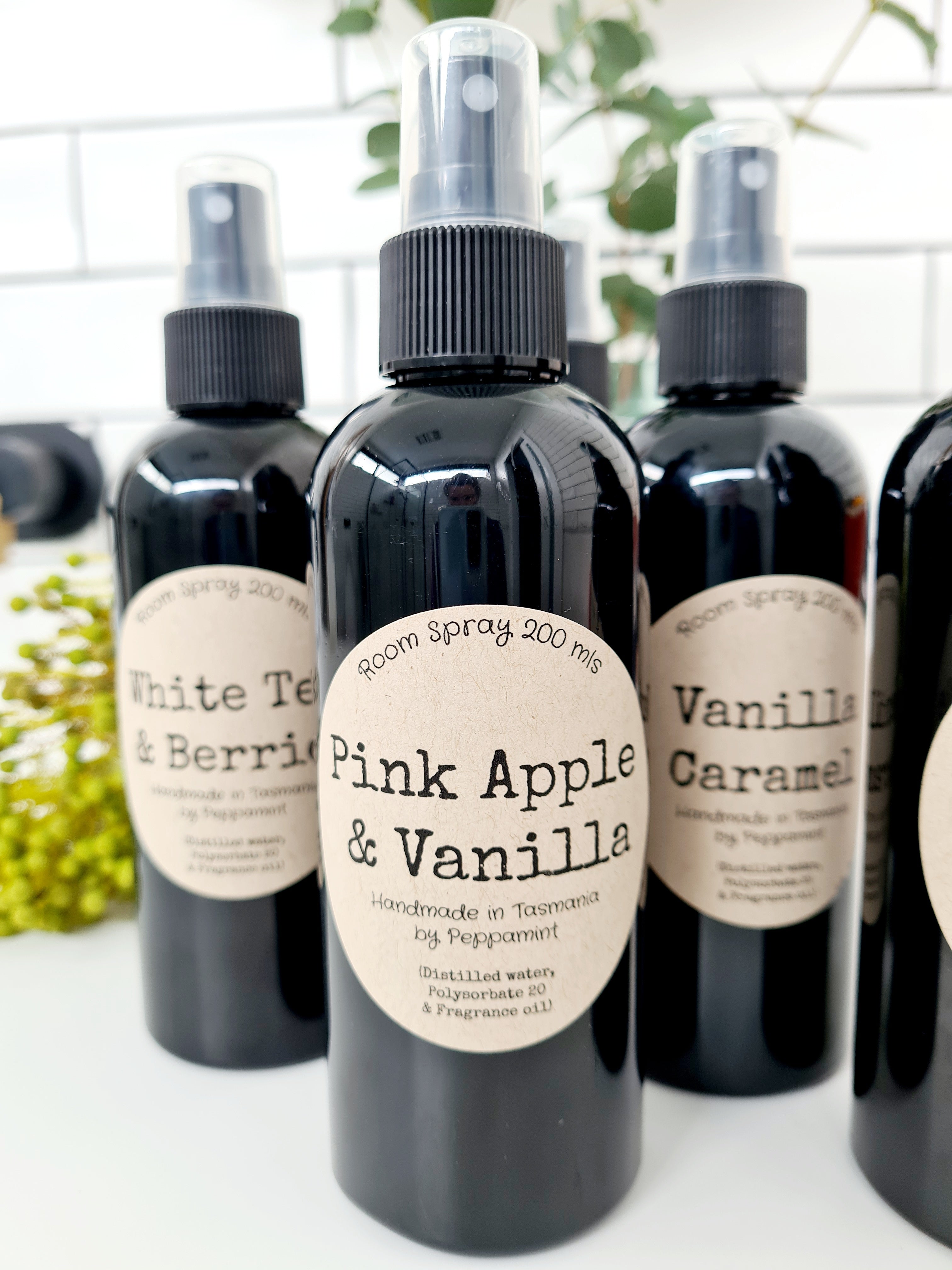 Room Spray Mist air freshner peppamint Pink Apple & Vanilla 
