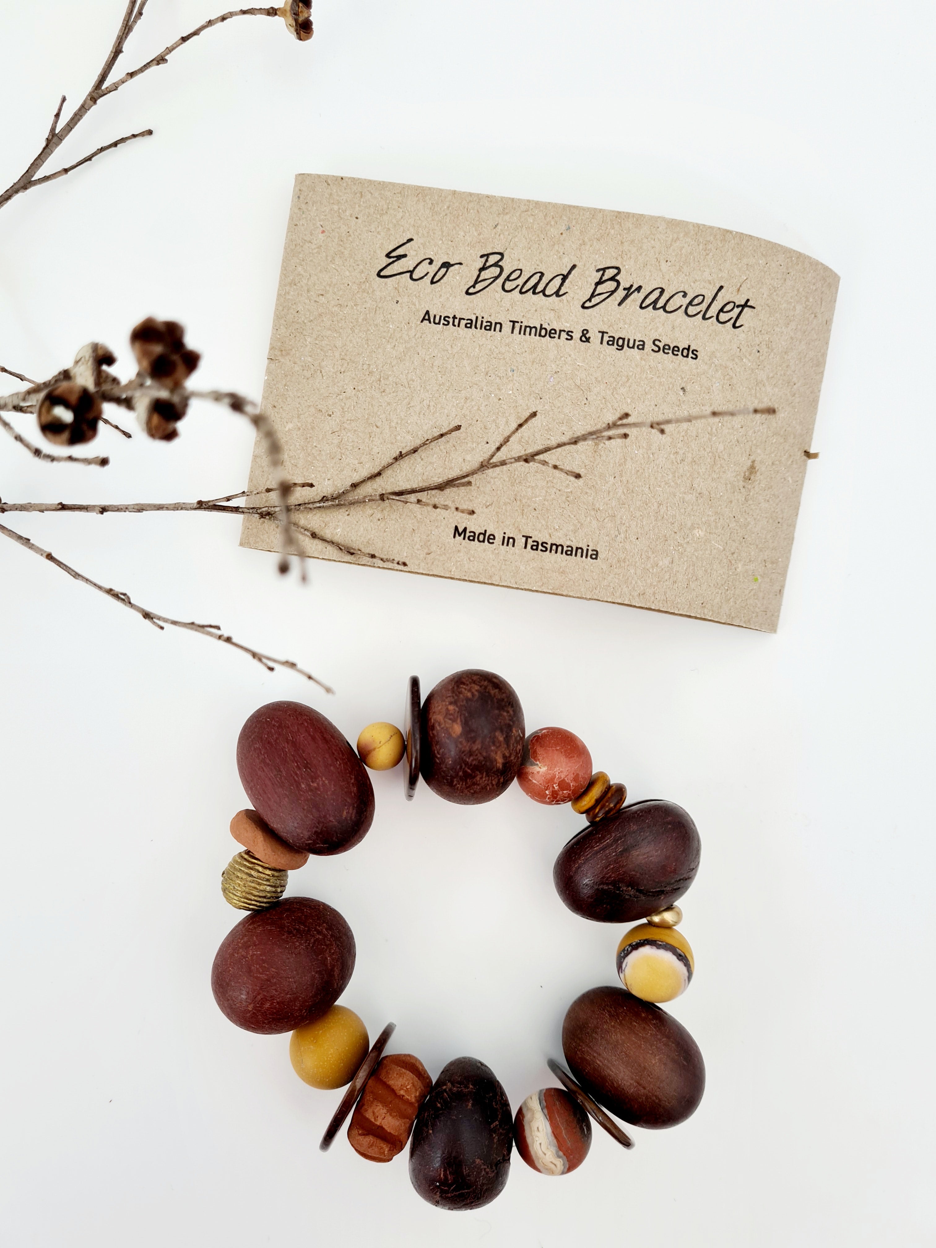 Eco Beads Bracelet Eco Beads The Spotted Quoll Amber Evenings 