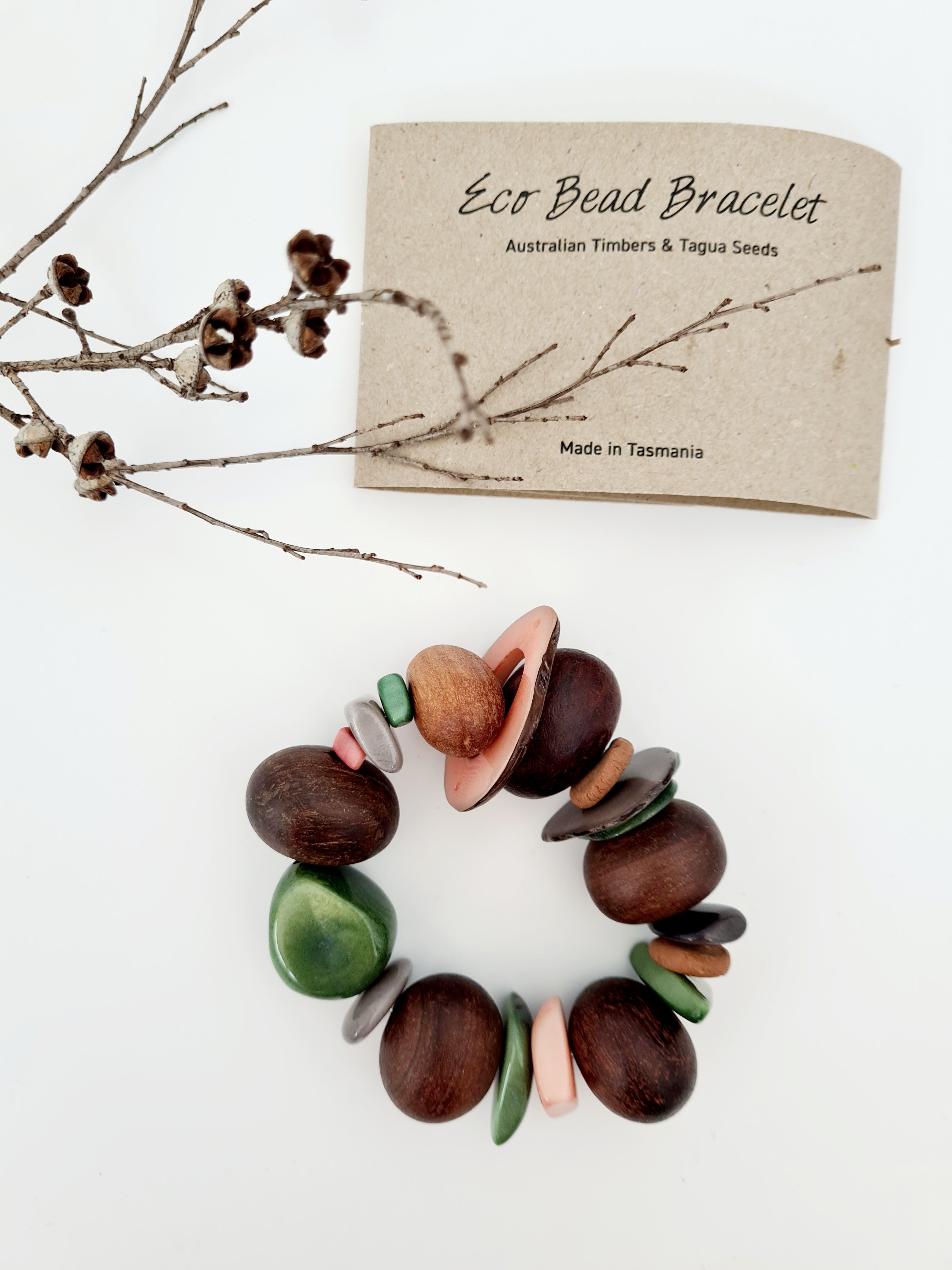 Eco Beads Bracelet Eco Beads The Spotted Quoll Protea Party 
