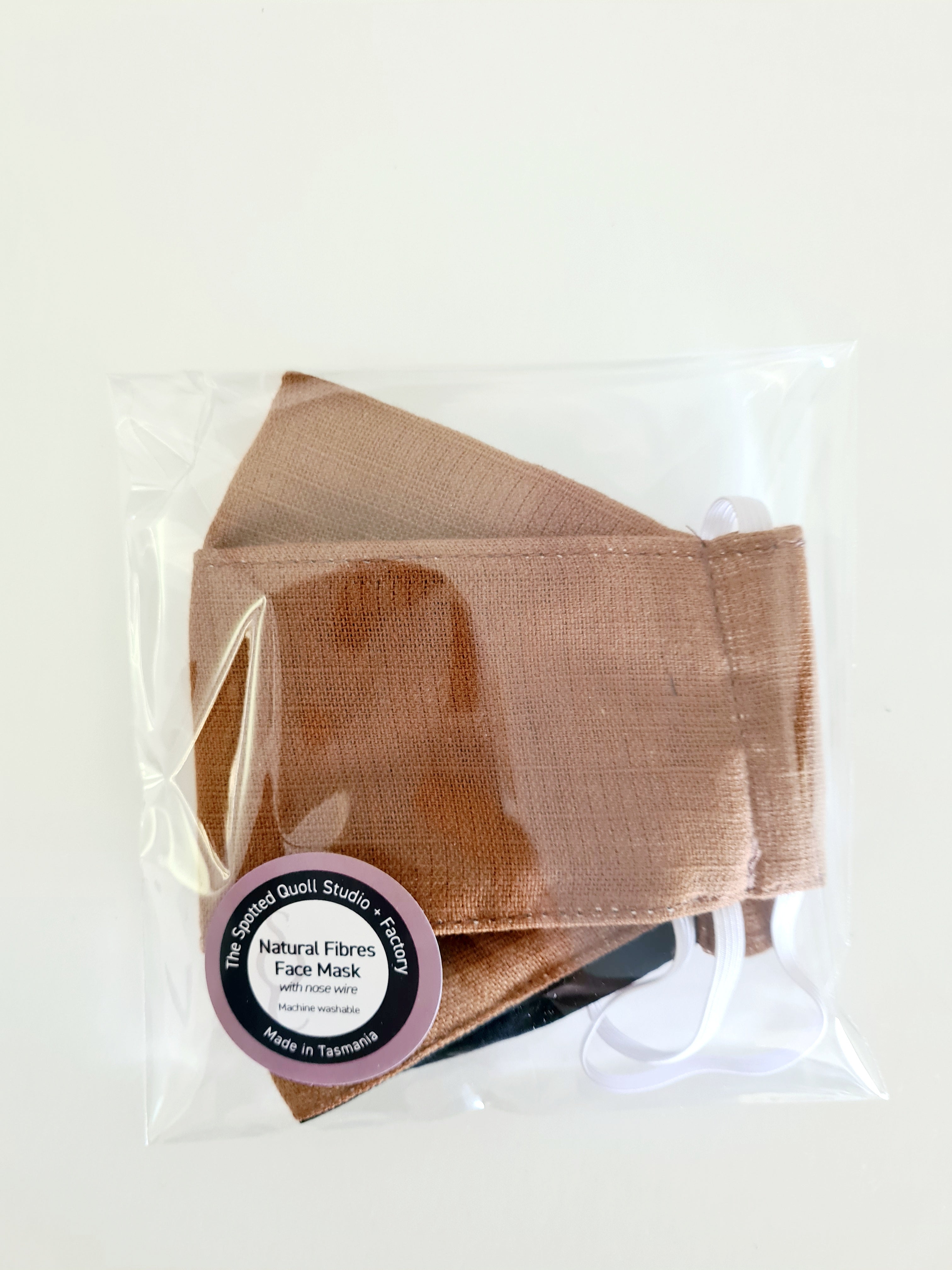 Plain Linen & Cotton Face Masks Face Mask The Spotted Quoll 