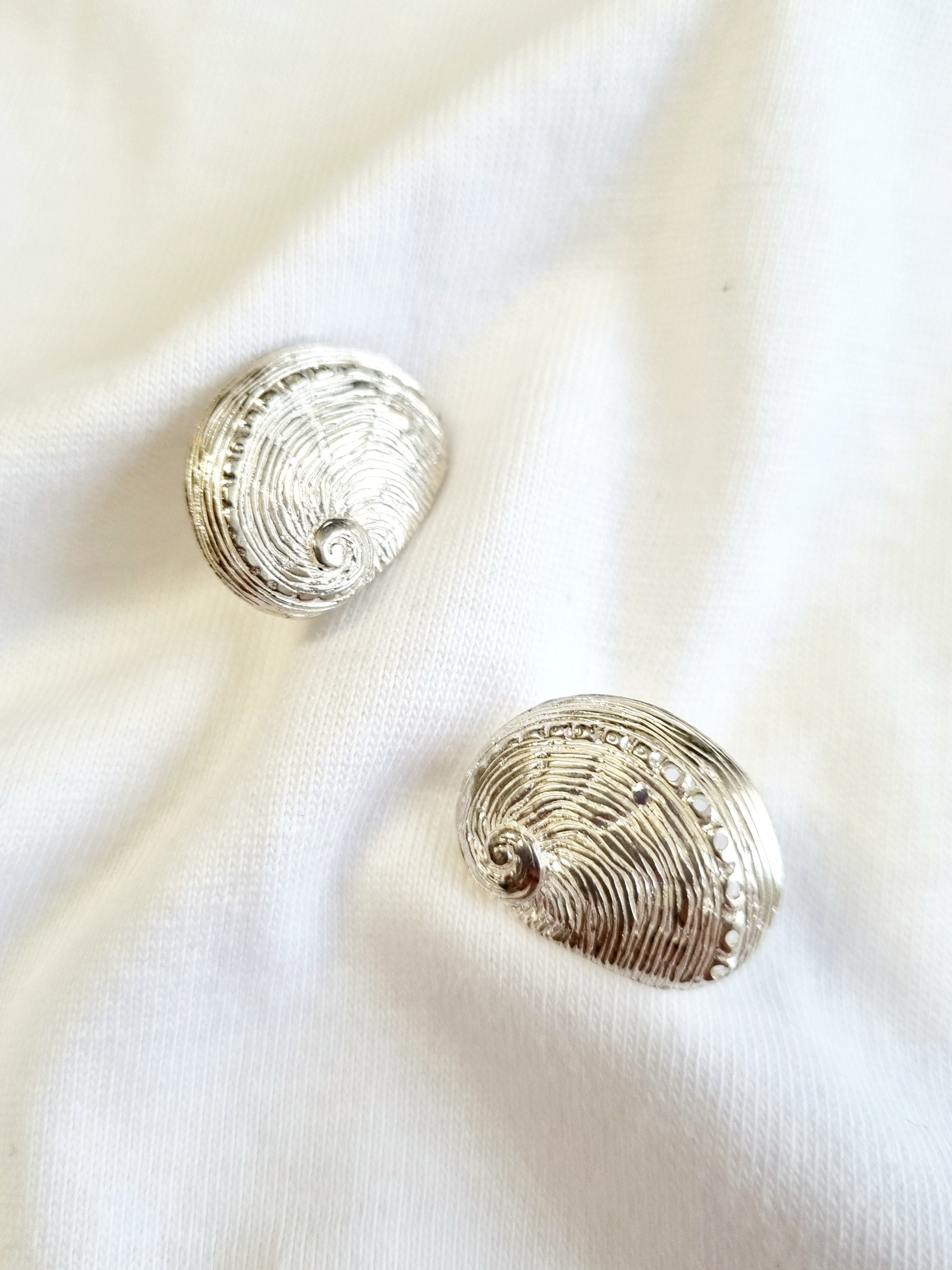 Tasmania Coastal Collection - Silver and Gold Earrings Earrings The rare and Beautiful Abalone Stud (15mm) 