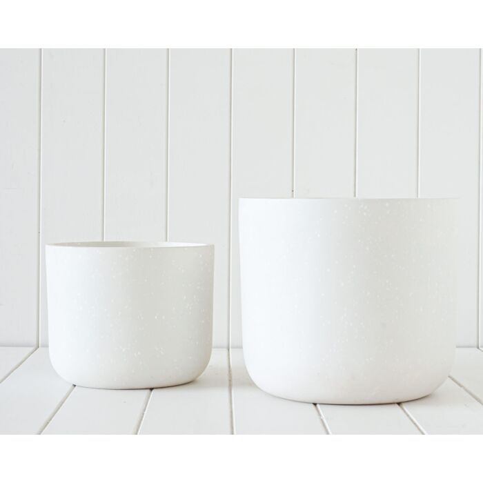 Erika Pot Planters Pots & Planters Rayell White Speckle Small 