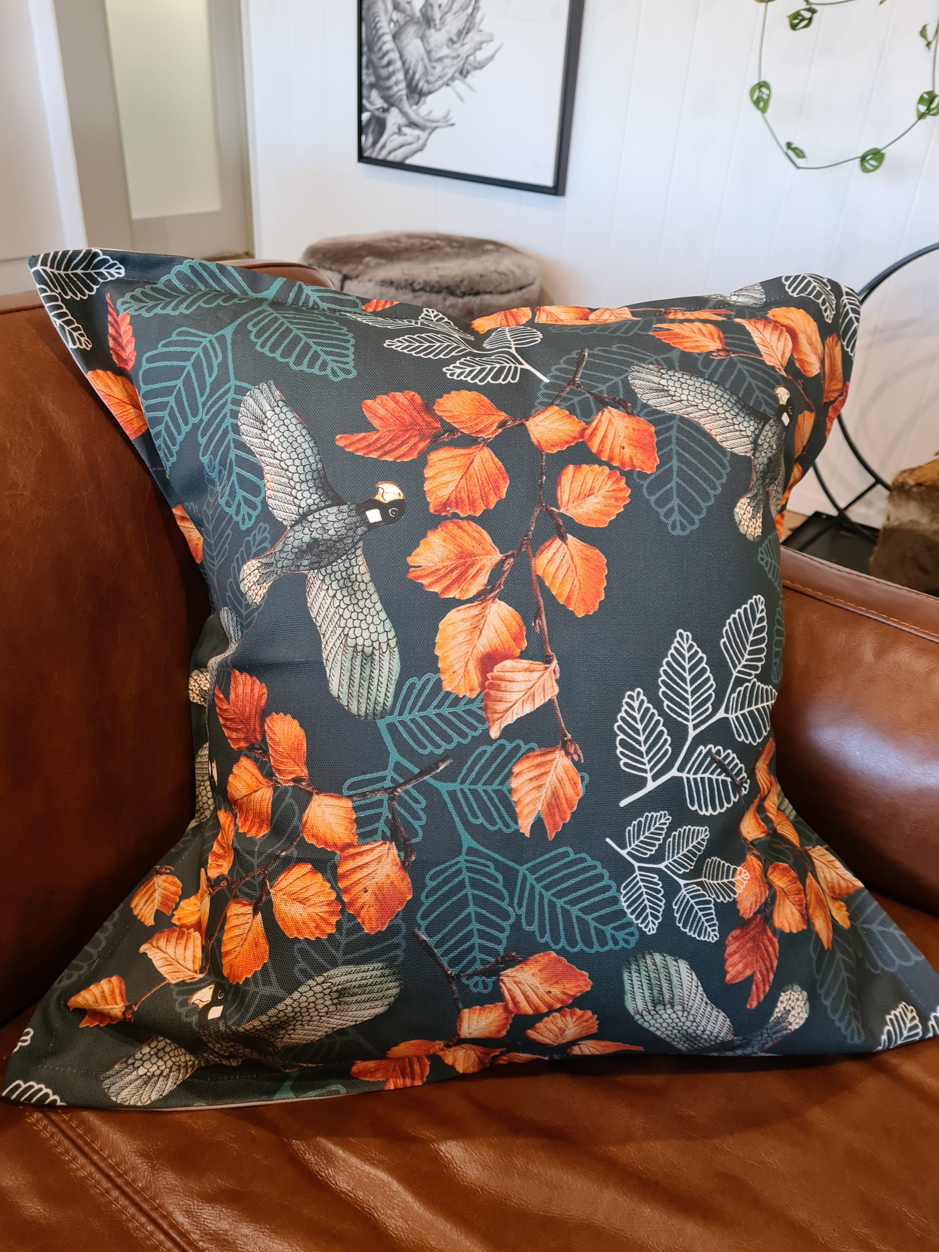 Printed Canvas Cushion - Turning Fagus Cushions The Spotted Quoll 60 x 60cm 