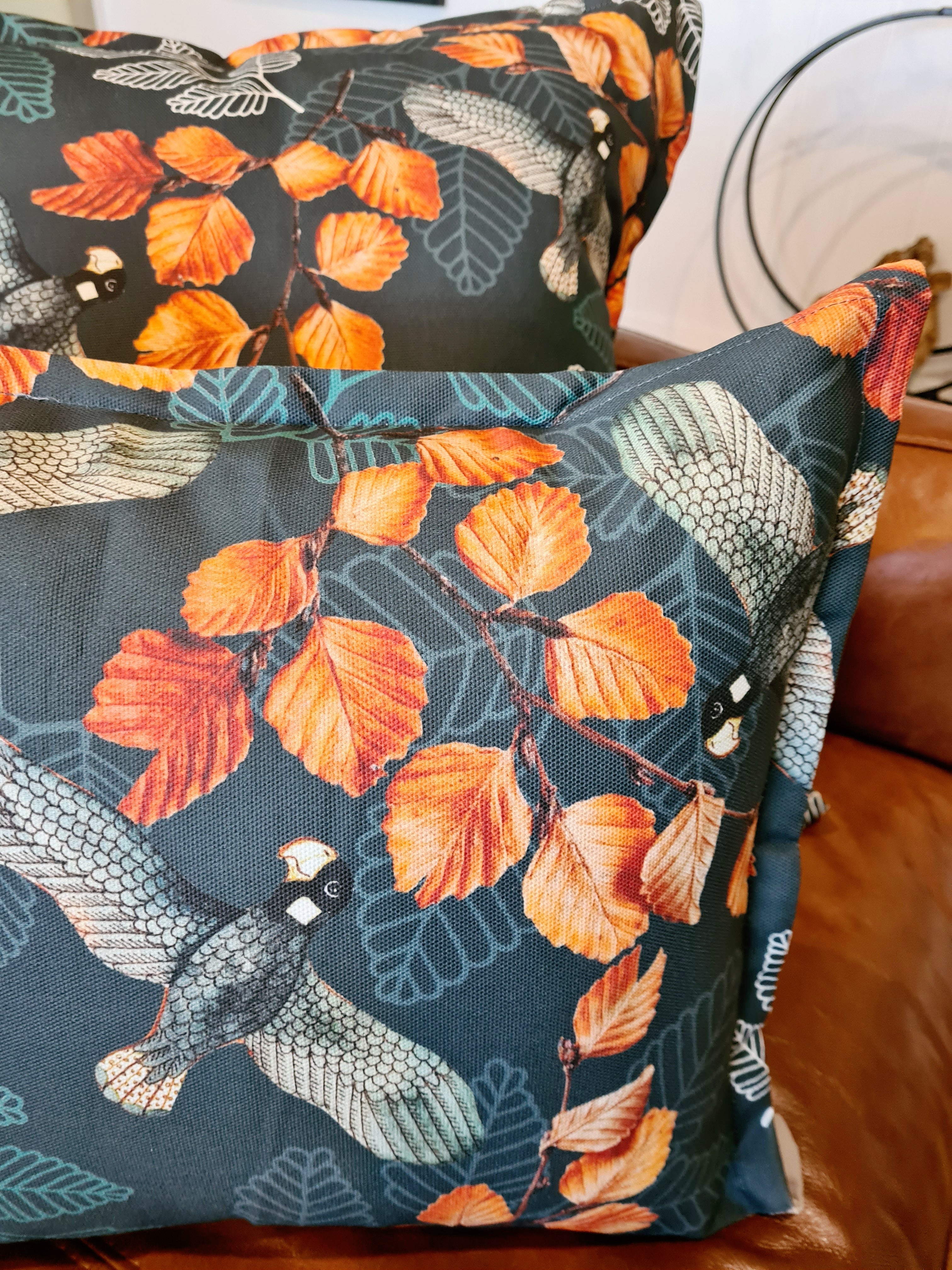 Printed Canvas Cushion - Turning Fagus Cushions The Spotted Quoll 