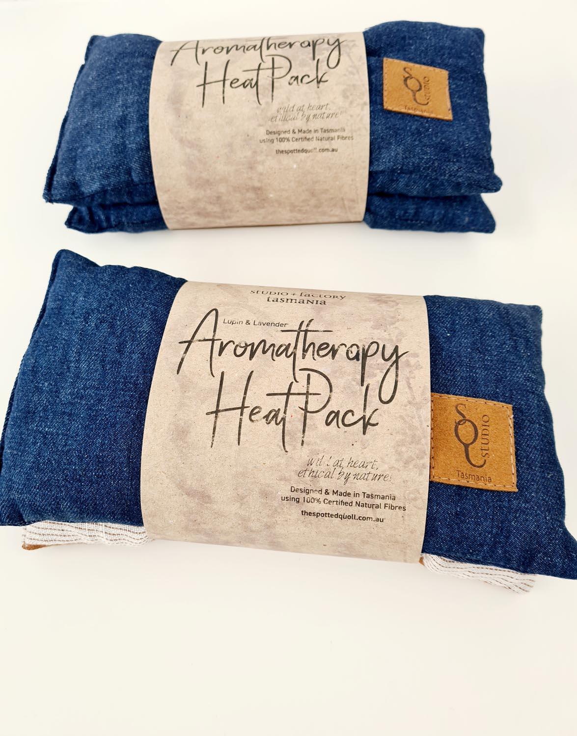 Aromatherapy Heat/cold pack - Lupin & Lavender Heating Pads The Spotted Quoll Double Trouble Organic Denim 