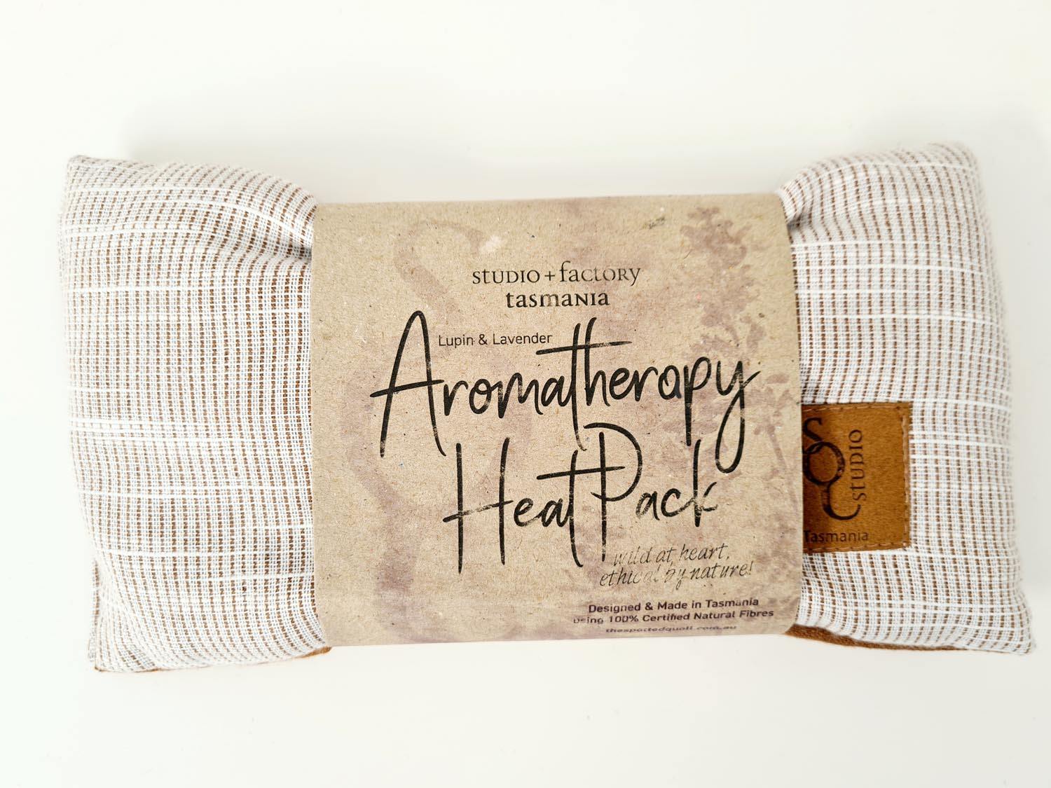 Aromatherapy Heat/cold pack - Lupin & Lavender Heating Pads The Spotted Quoll Single Small Organic Hessian Fleck 