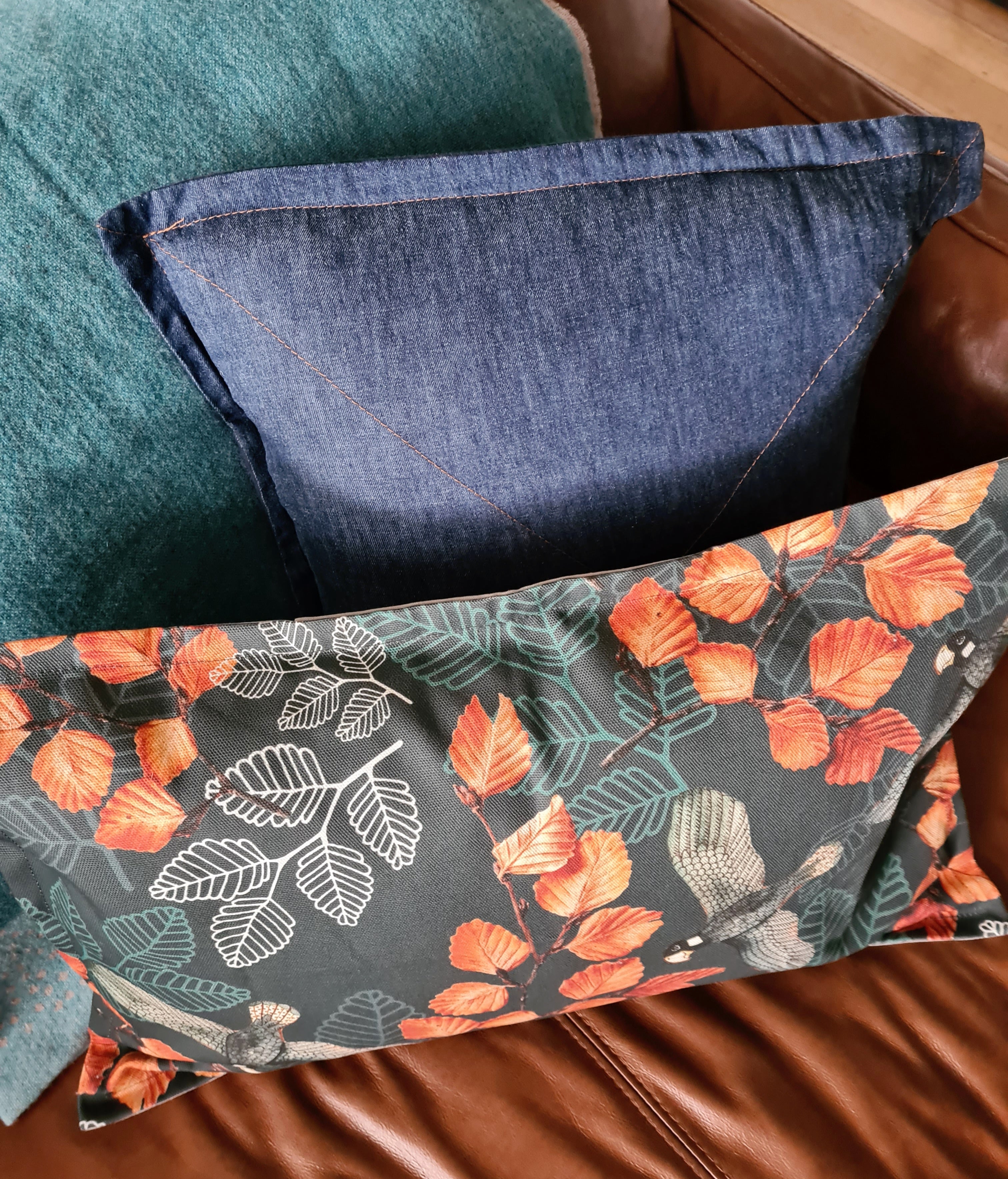 Printed Canvas Cushion - Turning Fagus Cushions The Spotted Quoll 