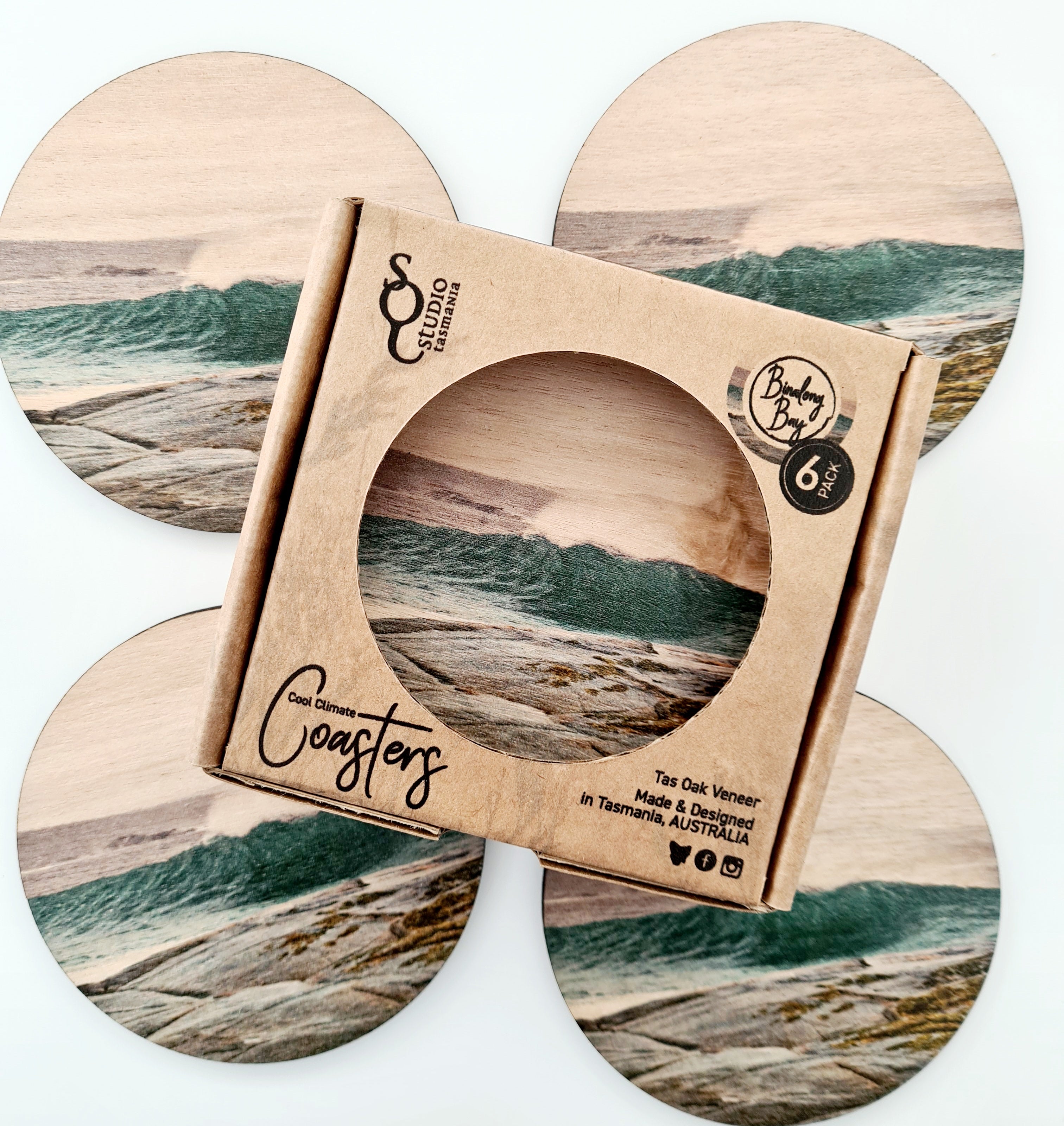 Coasters Cool Climate - The Spotted Quoll Studio tablewear The Spotted Quoll Binalong Bay 