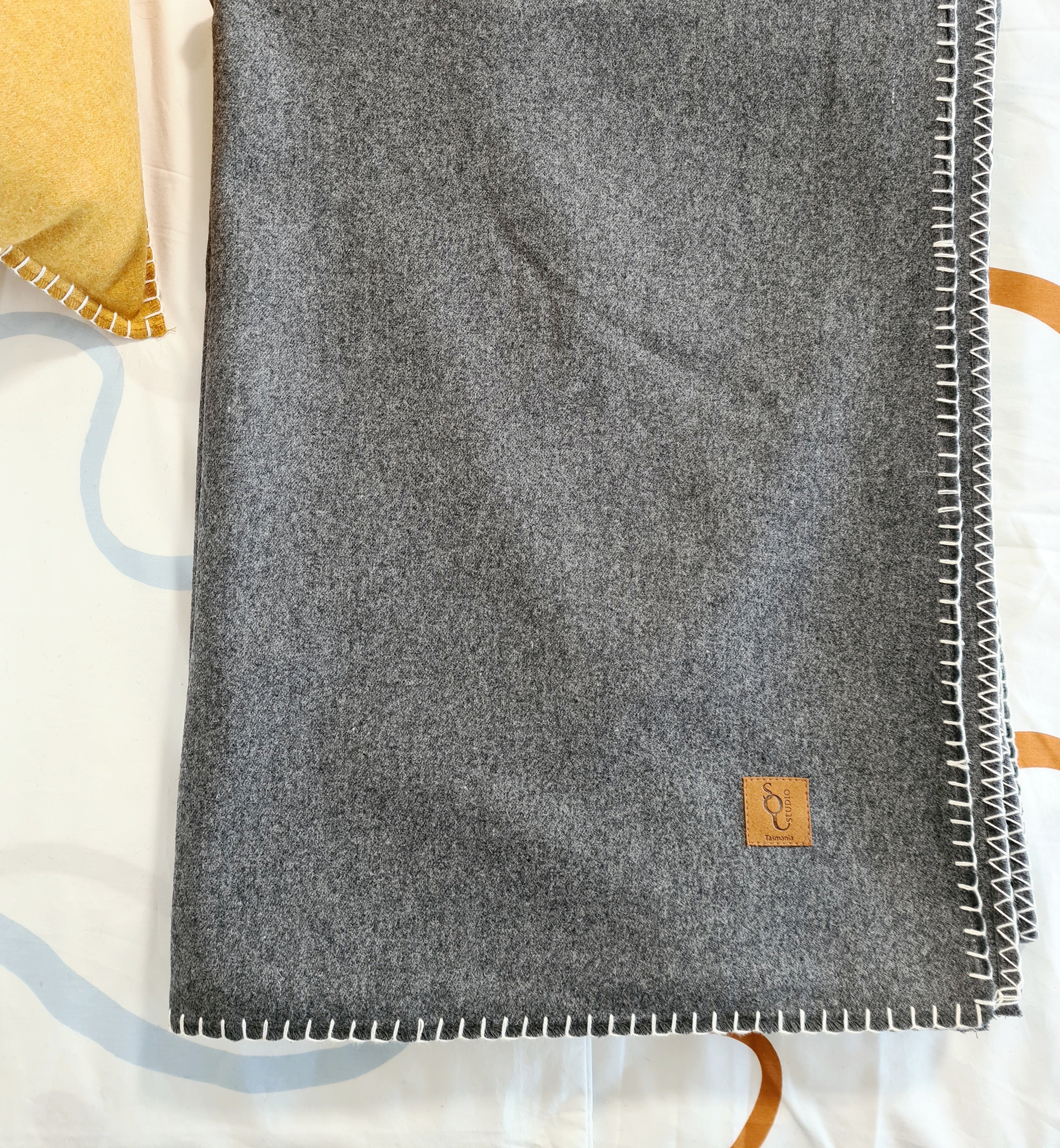 Organic Wool Felt Throw Throws The Spotted Quoll 