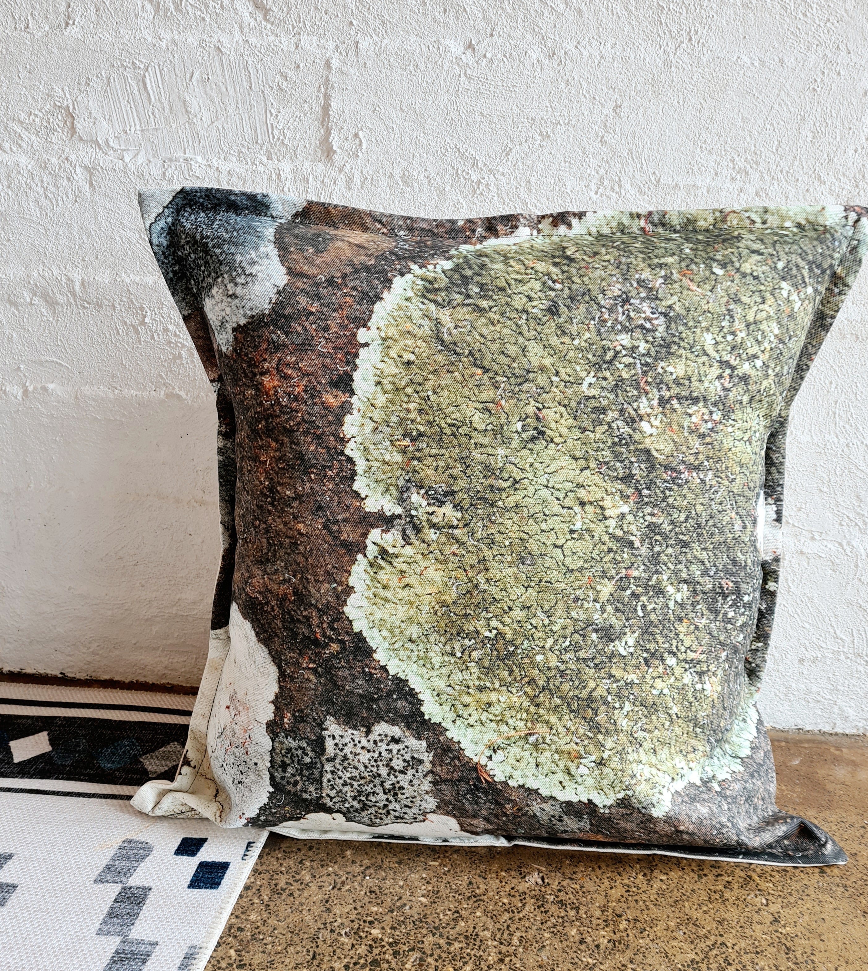 Printed Canvas Cushion - Cool Climate Lichen Cushions The Spotted Quoll 60 x 60cm 