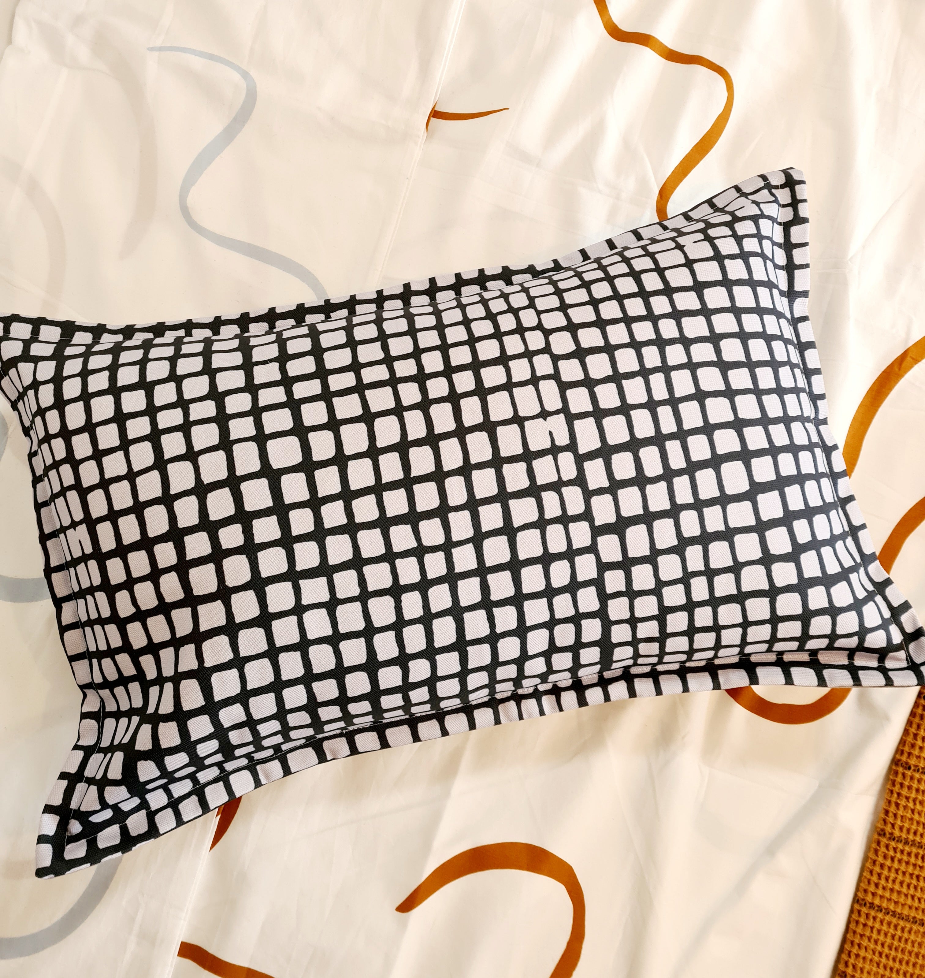 Printed Canvas Cushion - Tessellated Pavement Cushions The Spotted Quoll 35 x 55cm 