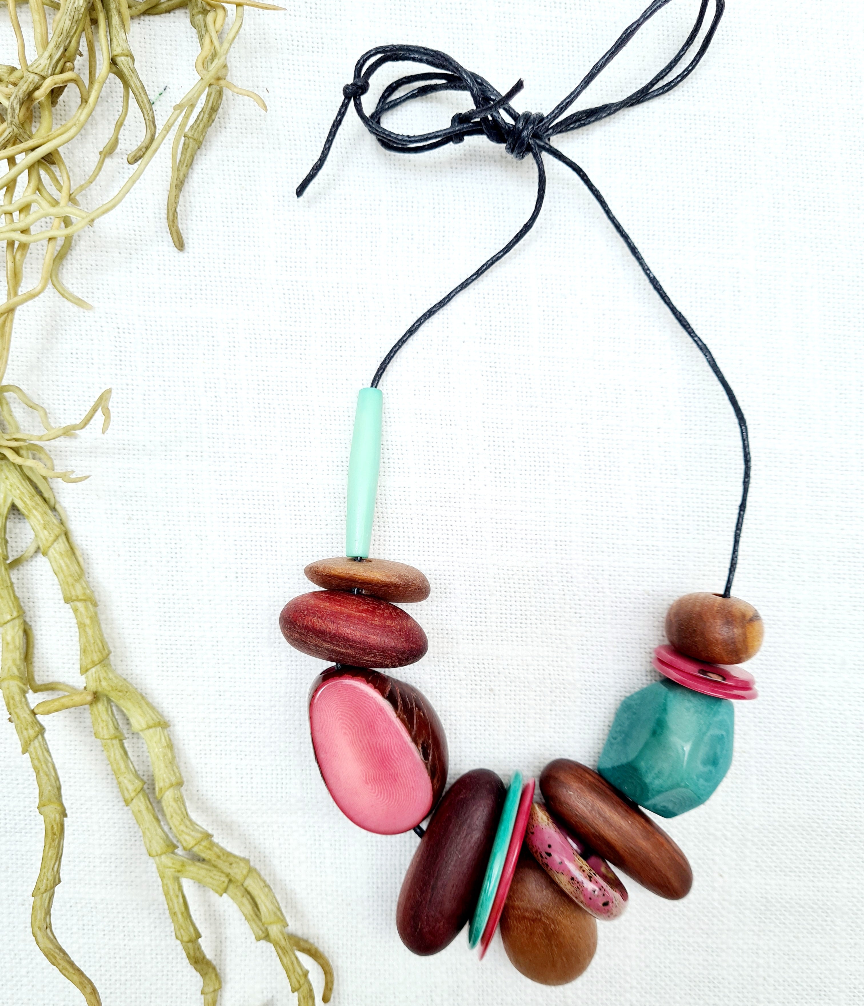 Eco Beads Necklaces Eco Beads The Spotted Quoll Flamingo 