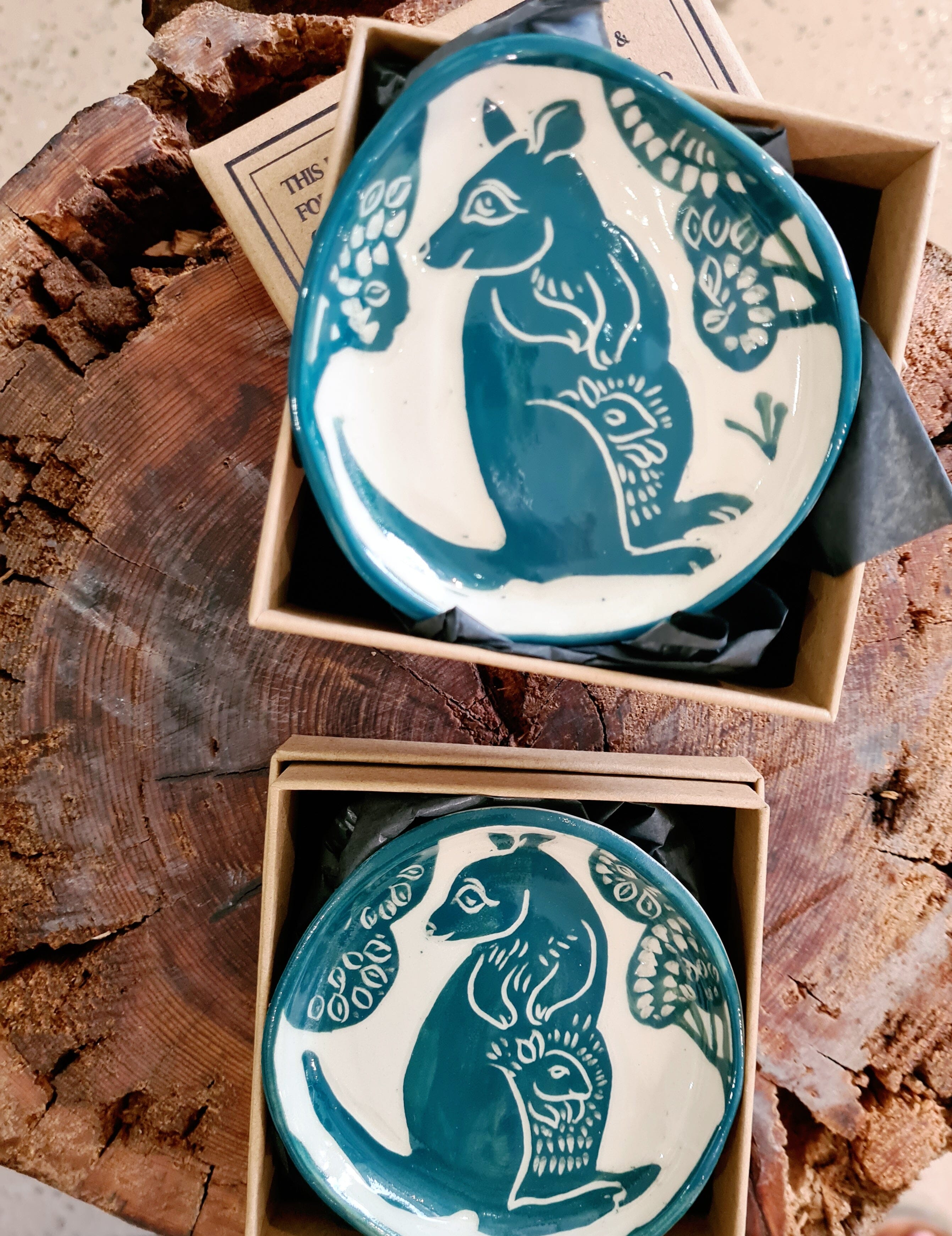 Aurora Fae Gift Box Trinket Dishes Ceramics The Aurora Fae Amulet Green Pademelon 
